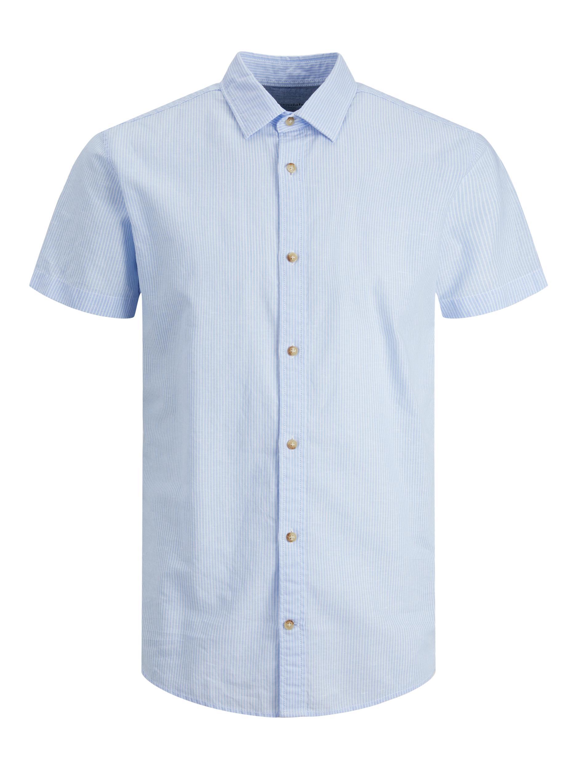 Jack&Jones Pánská košile JJESUMMER Slim Fit 12220136 Cashmere Blue L