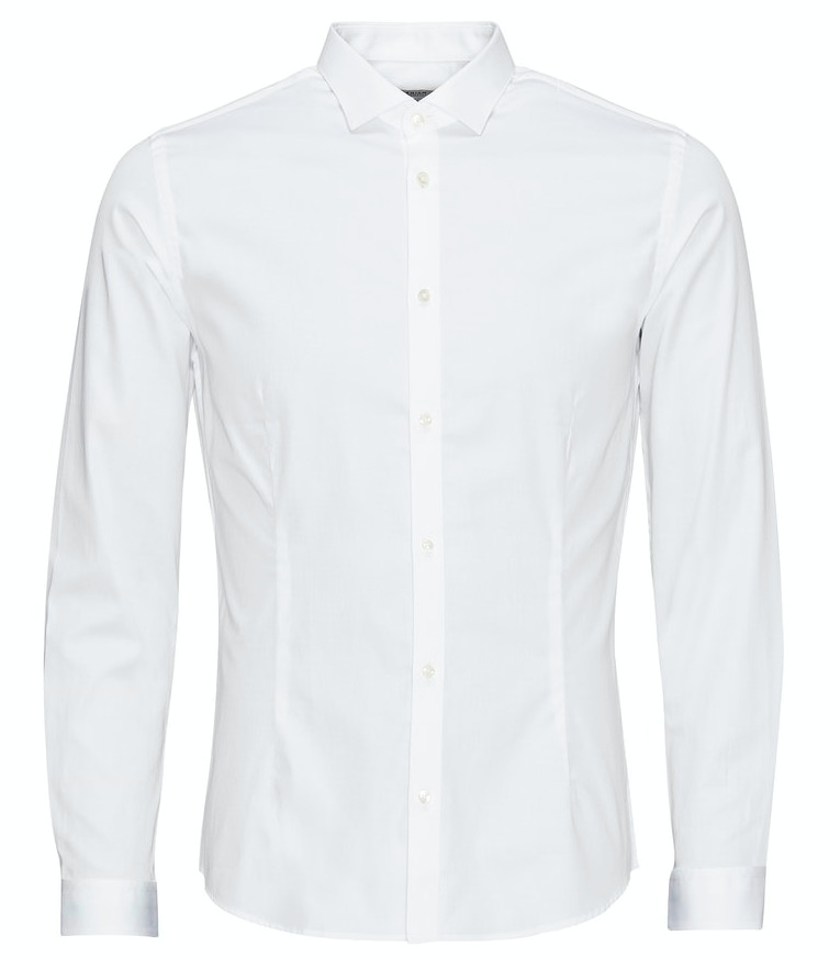 Jack&Jones Pánská košile JJPRPARMA Slim Fit 12097662 White XXL