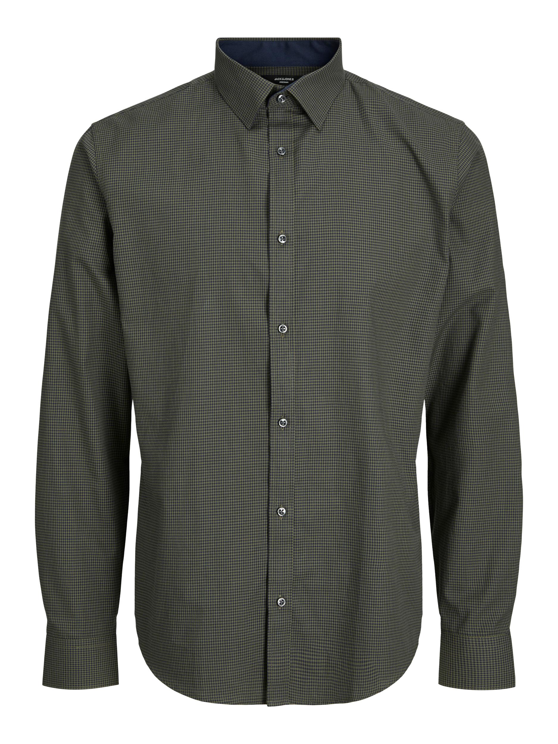 Jack&Jones Pánská košile JPRBLABELFAST Comfort Fit 12239027 Olive Night S