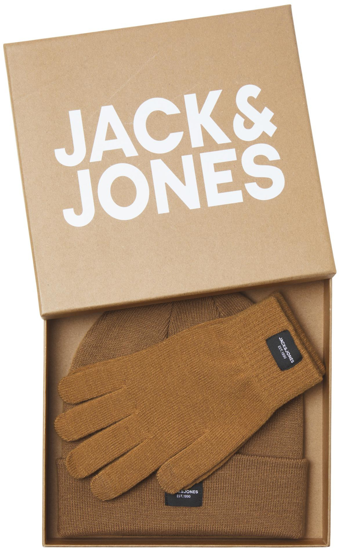Jack&Jones Férfi szett - sapka és kesztyű JACBEANIE 12168383 Rubber