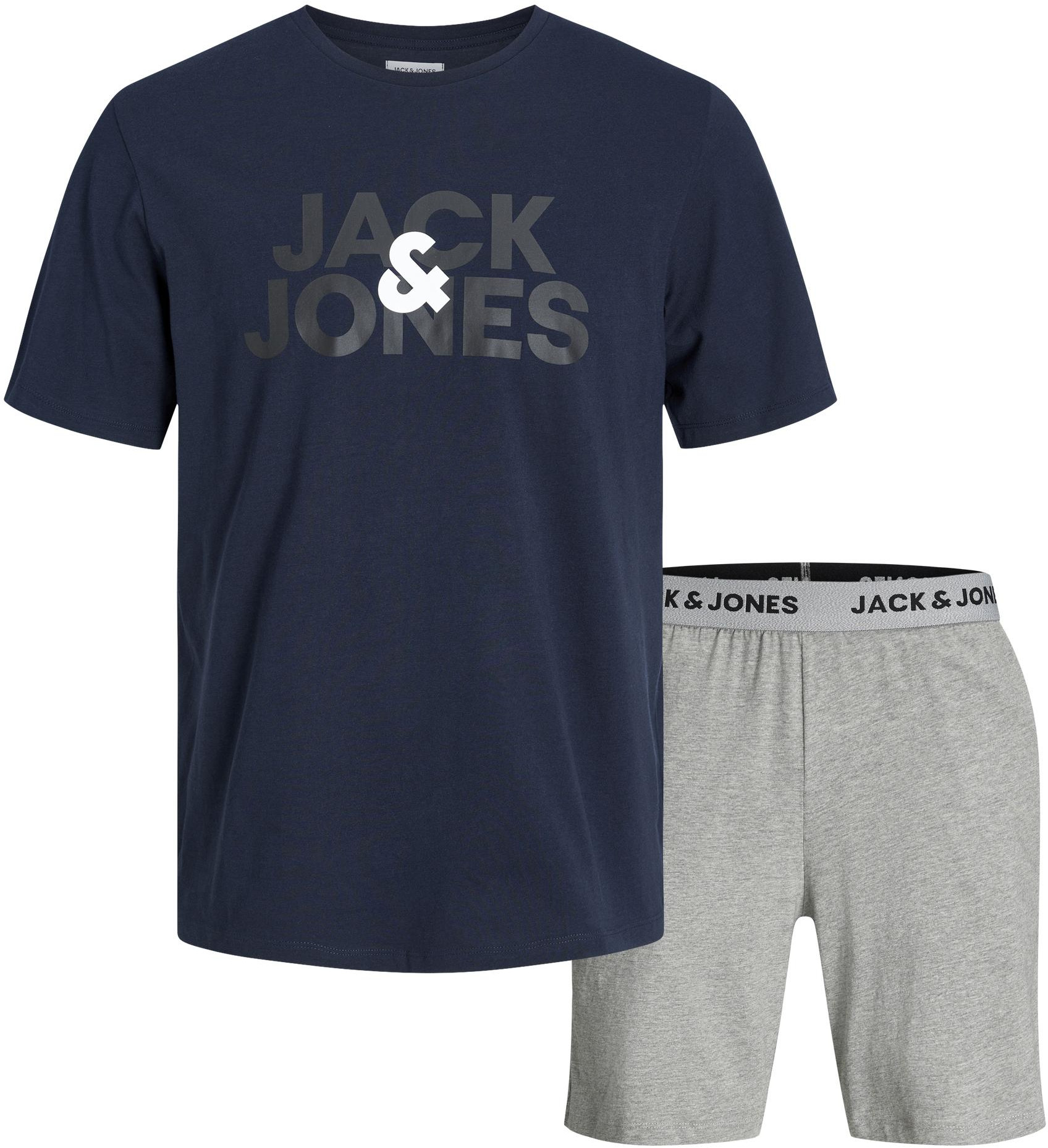 Jack&Jones Pánské pyžamo JACULA Standard Fit 12255000 Navy Blazer XL