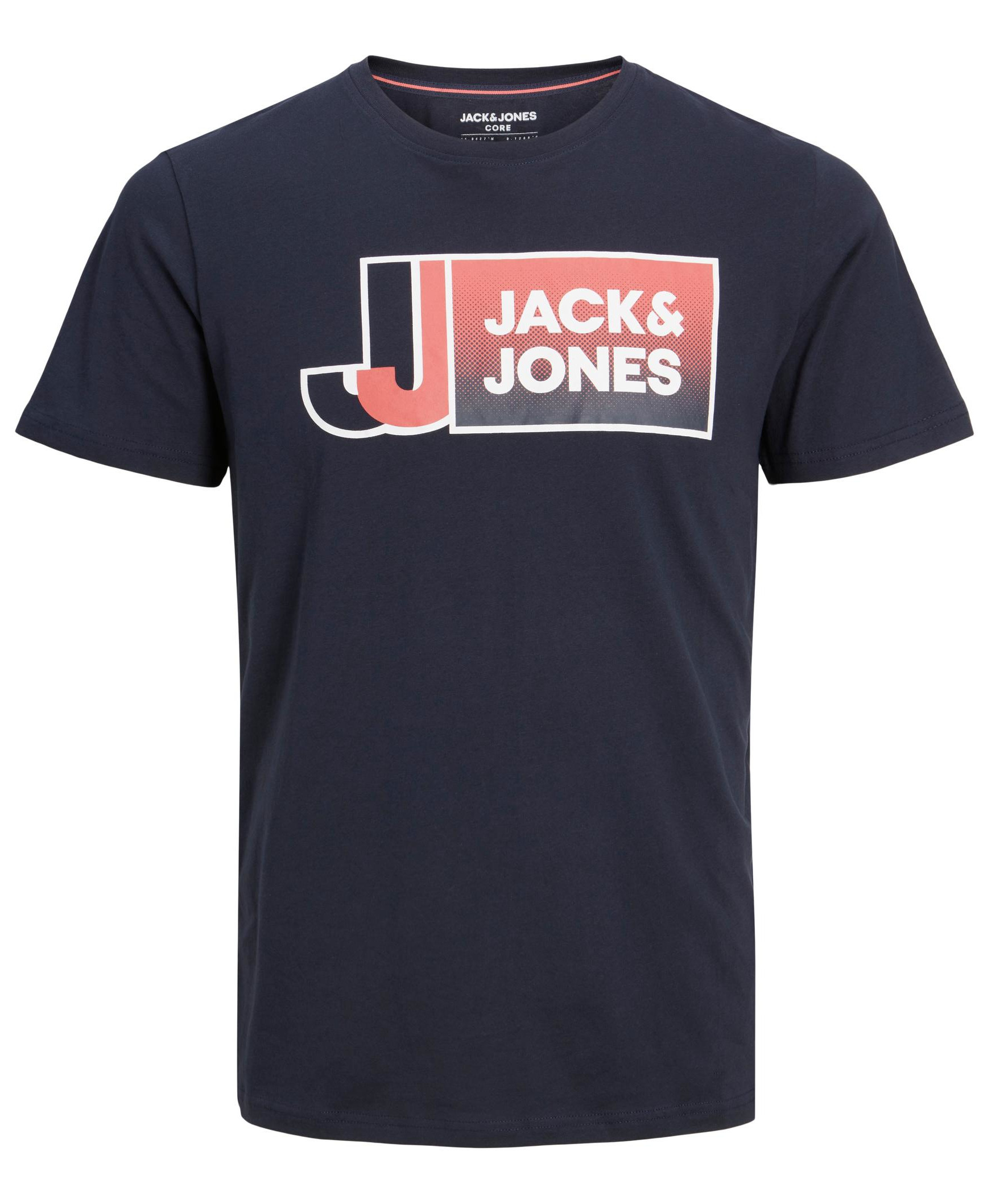 Jack&Jones Pánske tričko JCOLOGAN Stan dard Fit 12228078 Navy Blazer L