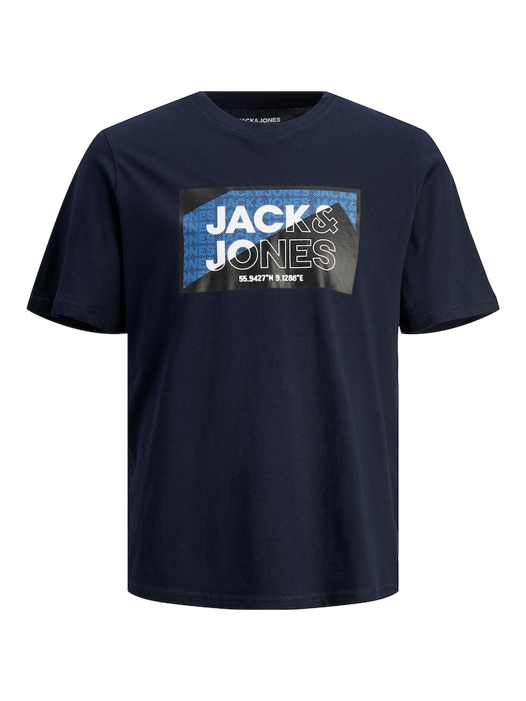 Jack&Jones Férfi póló JCOLOGAN Standard Fit 12242492 navy blazer S