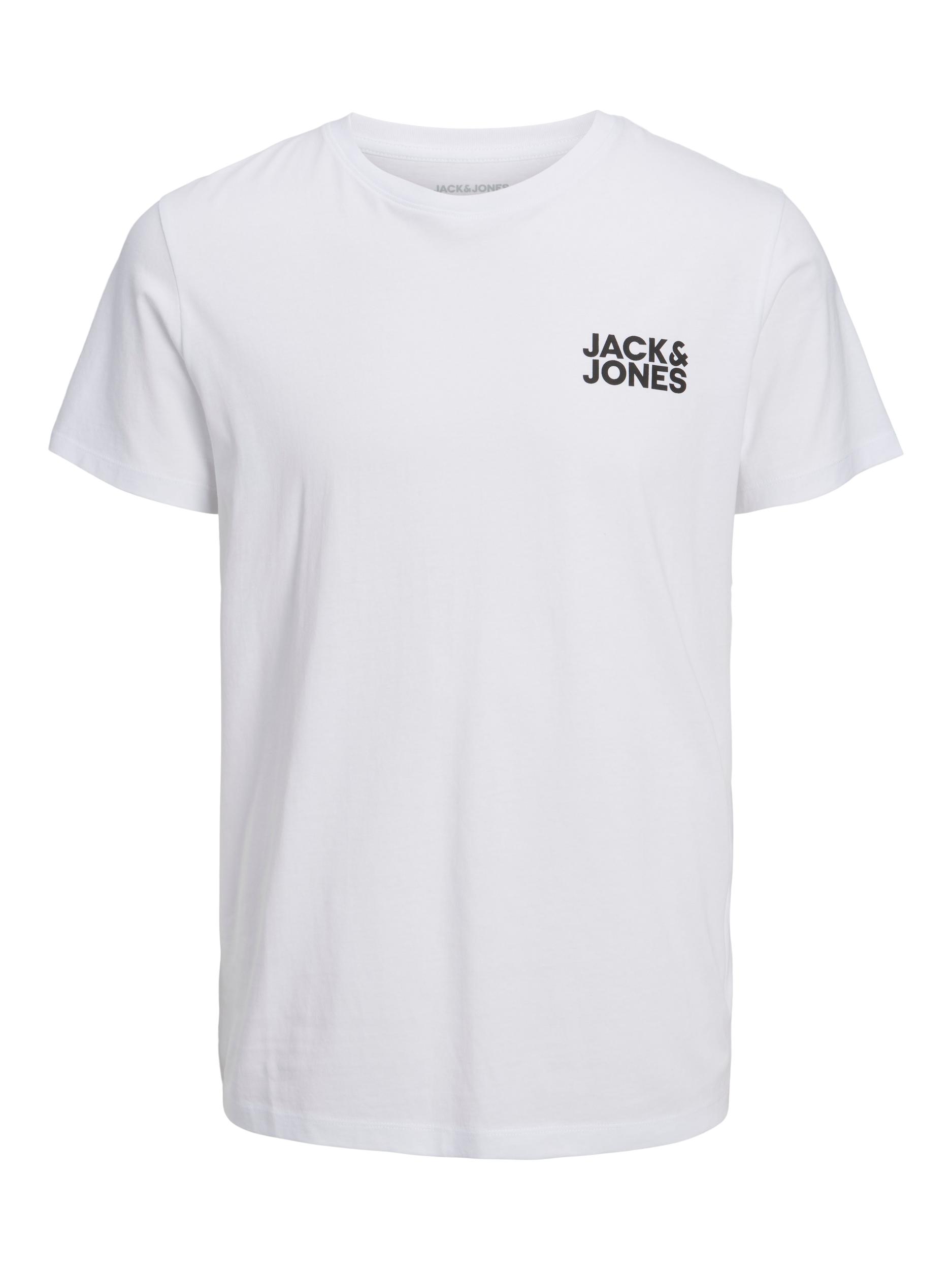 Jack&Jones Pánské triko JJECORP Slim Fit 12151955 White/Small L