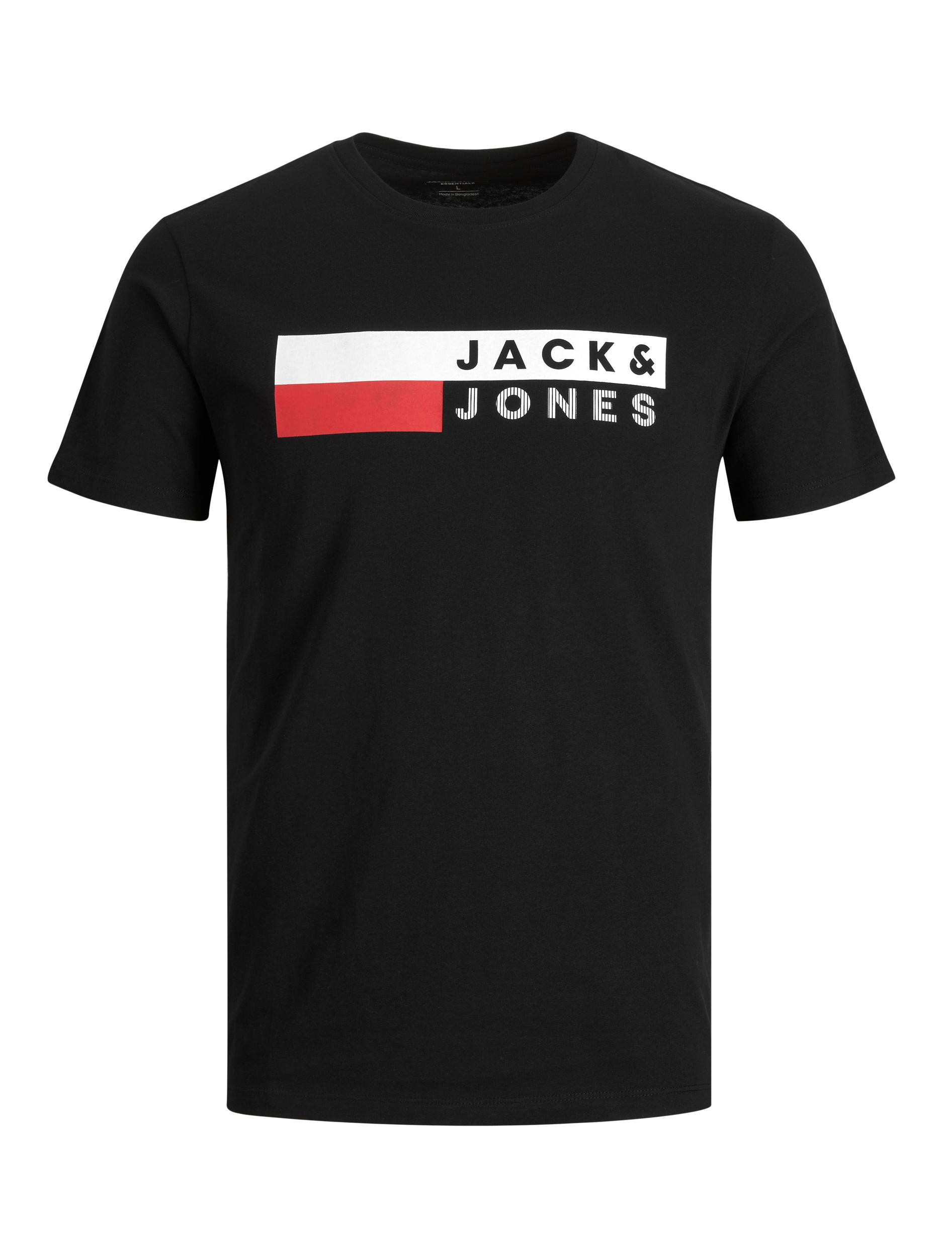 Jack&Jones Férfi póló JJECORP Standard Fit 12151955 Black Play 4 XXL