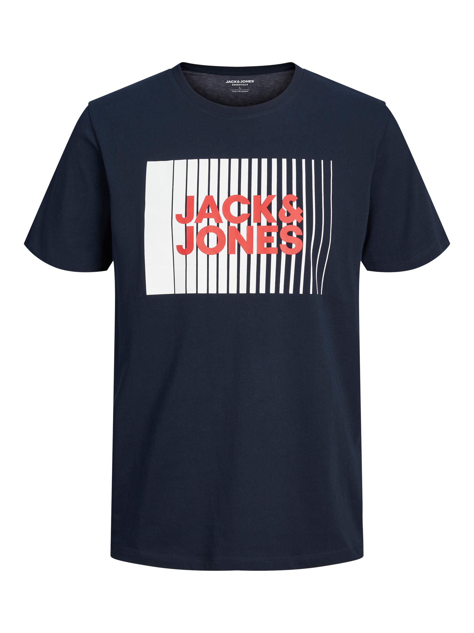 Jack&Jones Pánske tričko JJECORP Standard Fit 12233999 Navy Blazer L