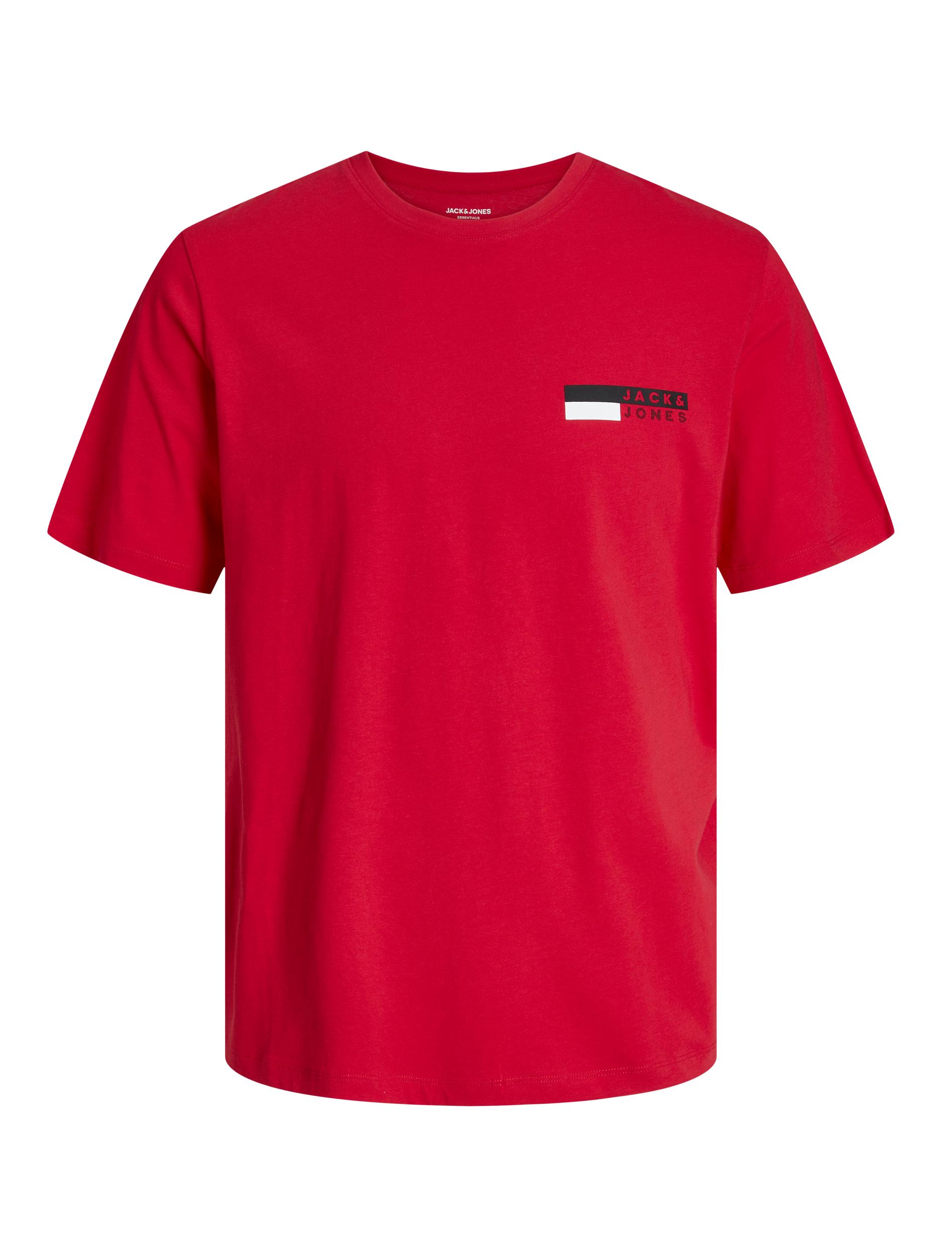 Jack&Jones Pánske tričko JJECORP Standard Fit 12233999 True Red L