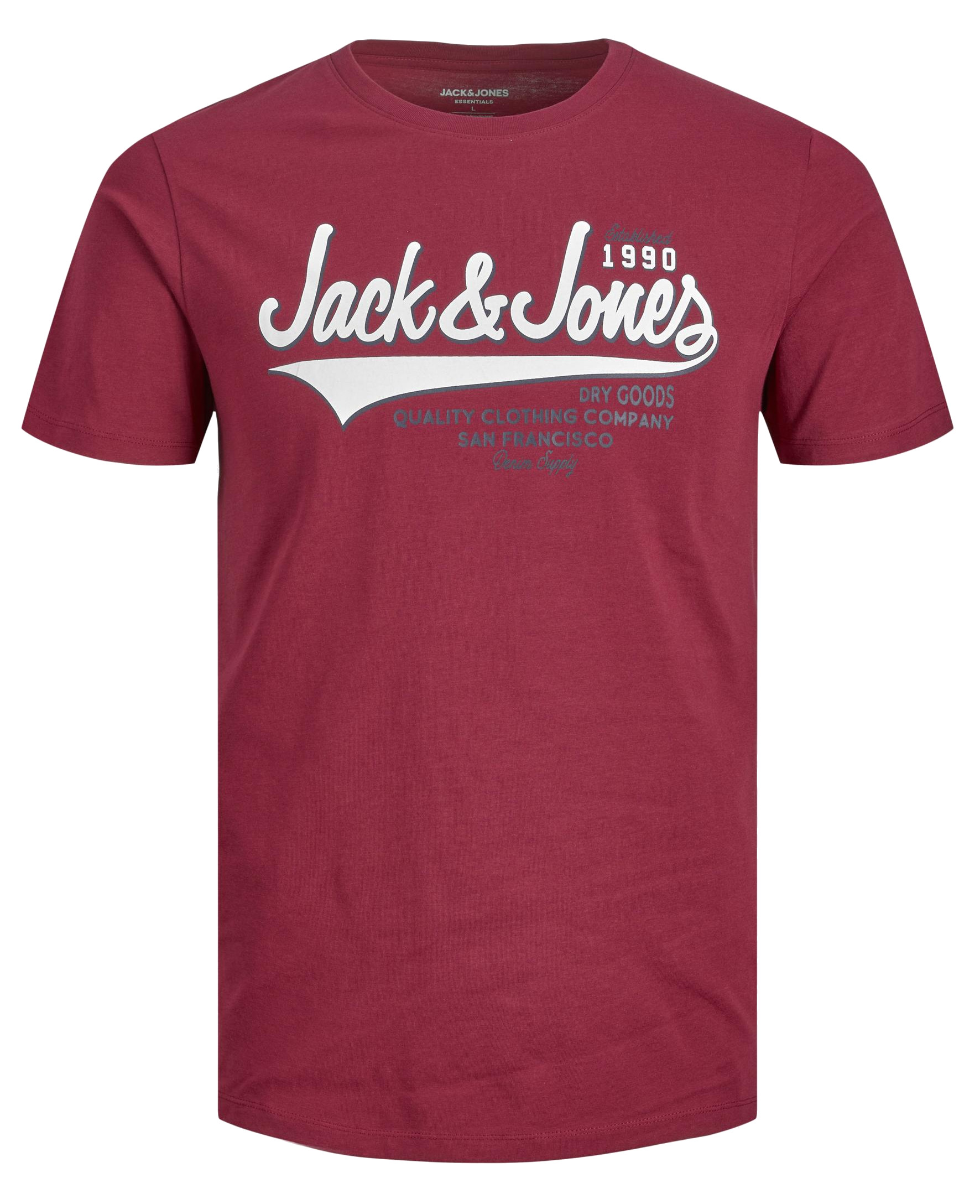 Jack&Jones Férfi póló JJELOGO Regular Fit 12220500 Rhododendron XL