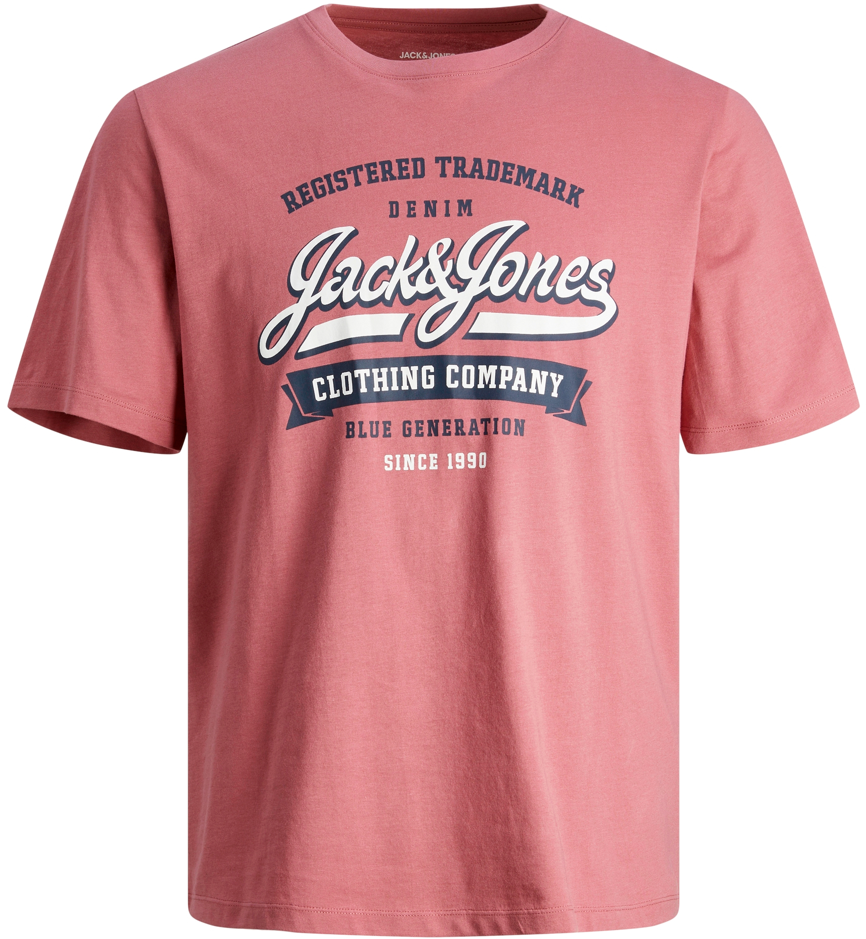 Jack&Jones Pánske tričko JJELOGO Standard Fit 12246690 Mesa Rose L