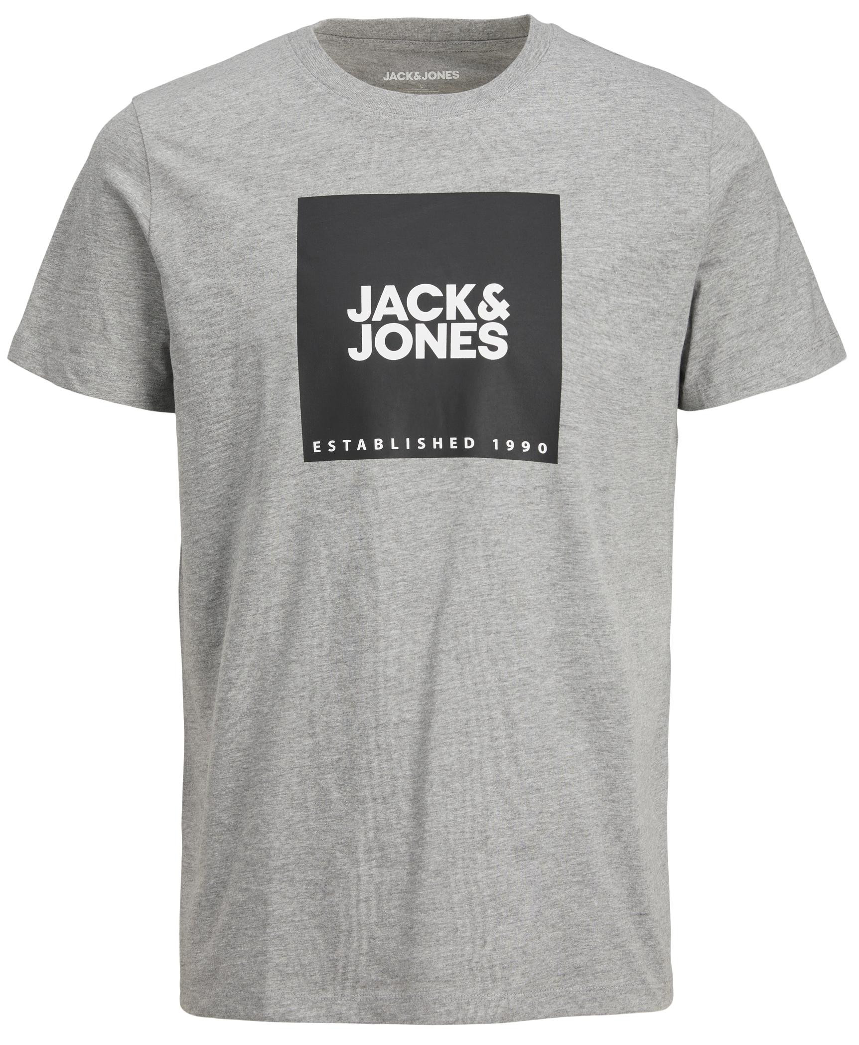 Jack&Jones Férfi póló JJLOCK Regular Fit 12213248 Light Grey Melange BIG S