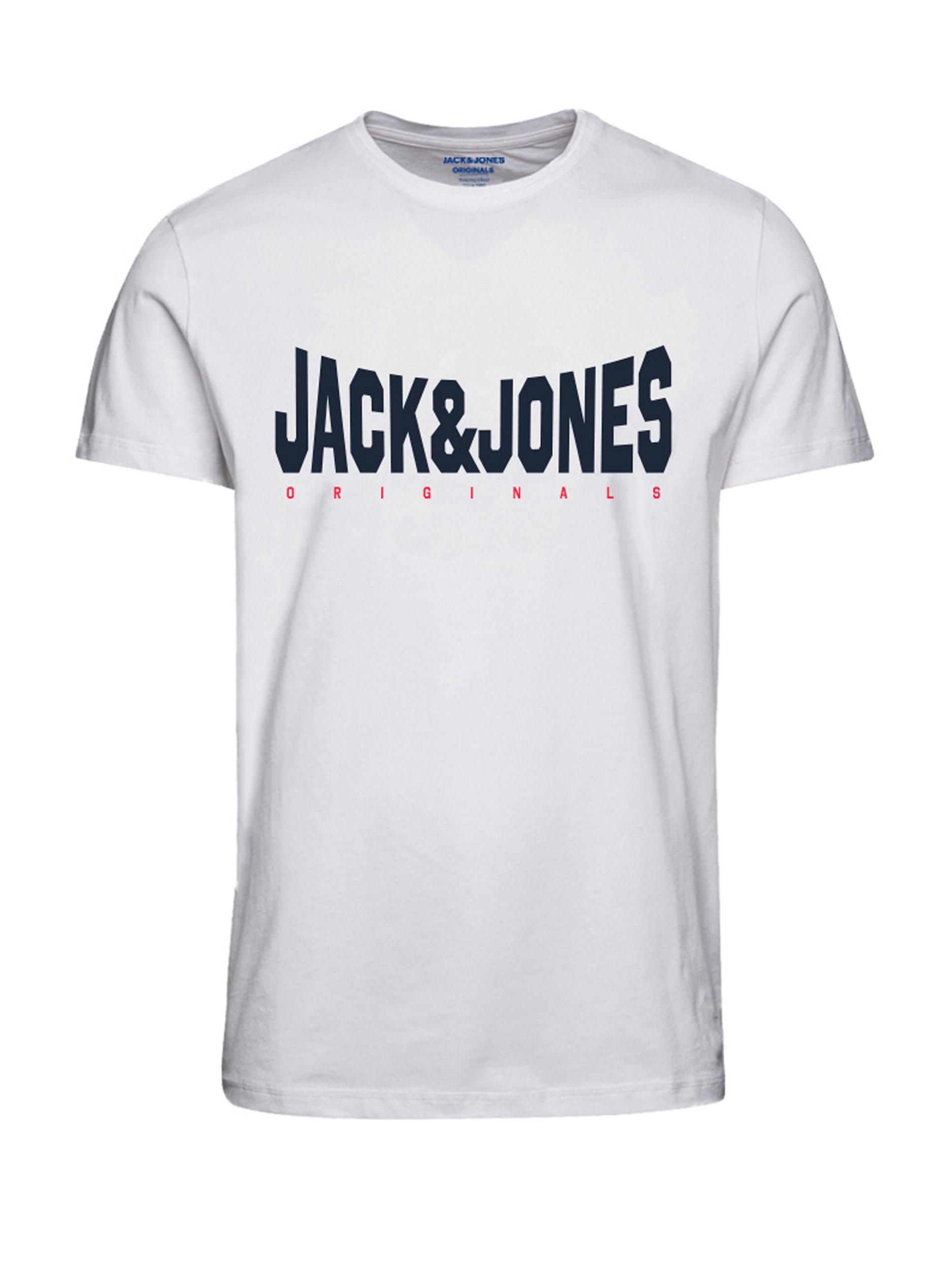 Jack&Jones Pánské triko JORMARQUE Standard Fit 12232652 Bright White M