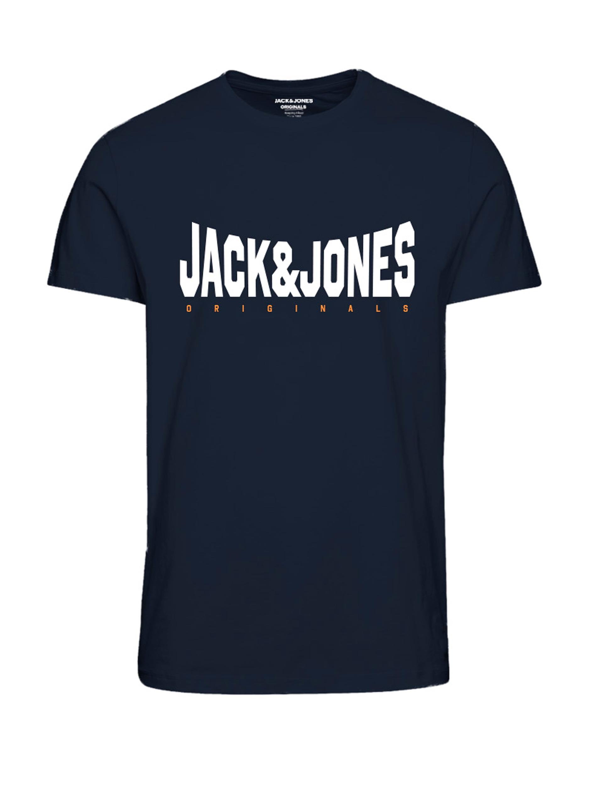 Jack&Jones Férfi póló JORMARQUE Standard Fit 12232652 Navy Blazer M