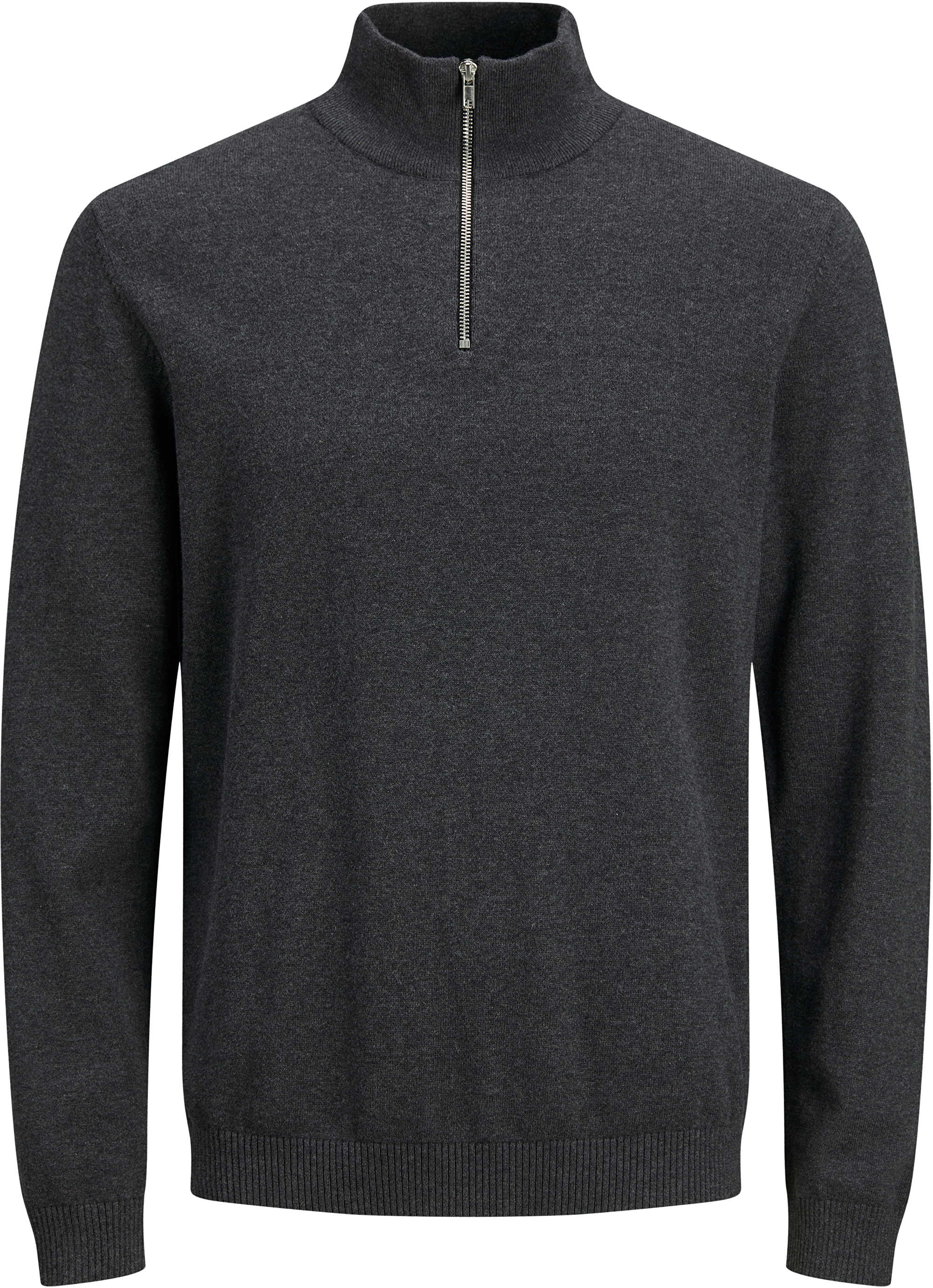 Jack&Jones Férfi pulóver JJEBASIC Regular Fit 12190171 Dark Grey Melange S