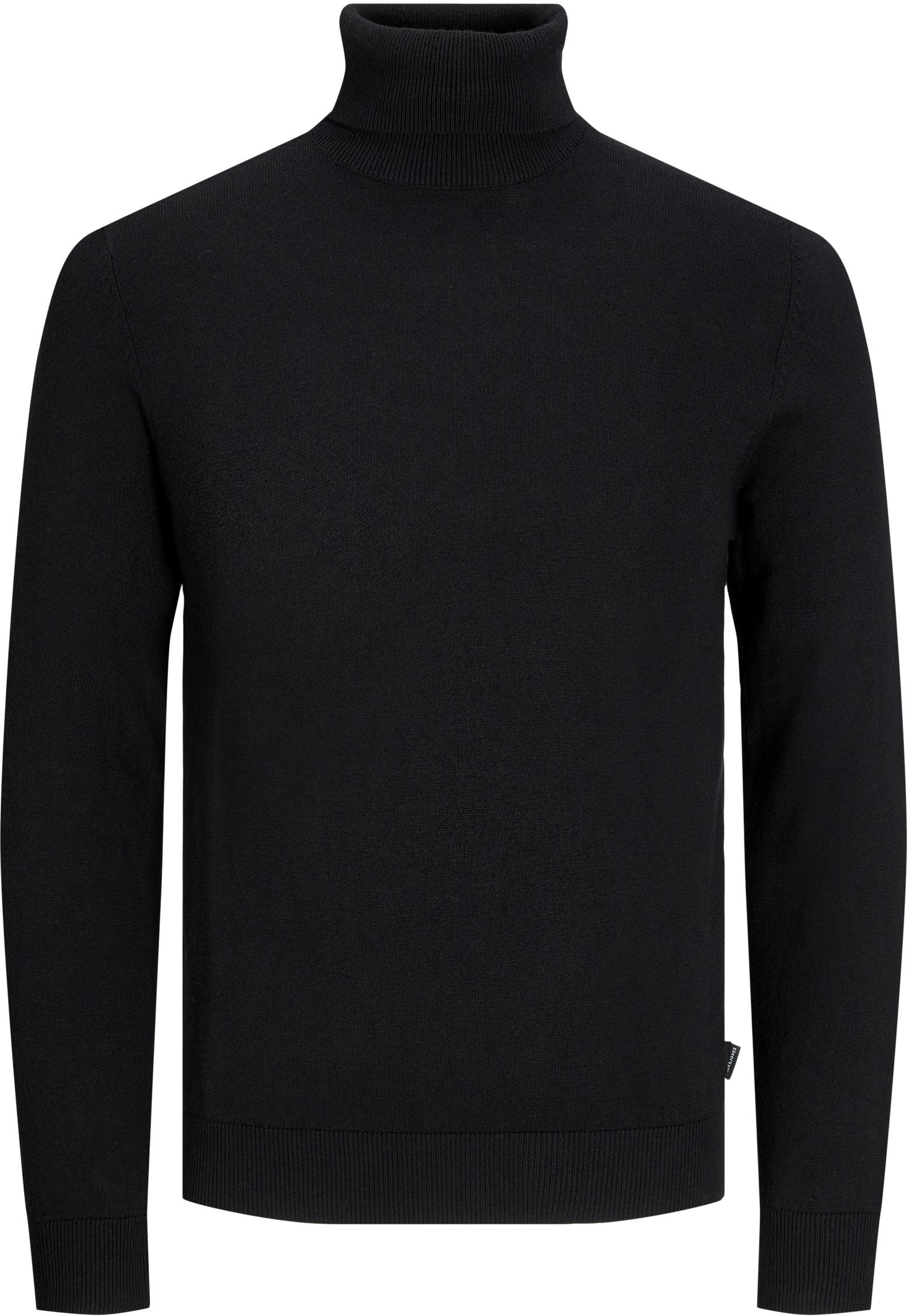 Jack&Jones Pánsky sveter JJEEMIL Regular Fit 12157417 Black S