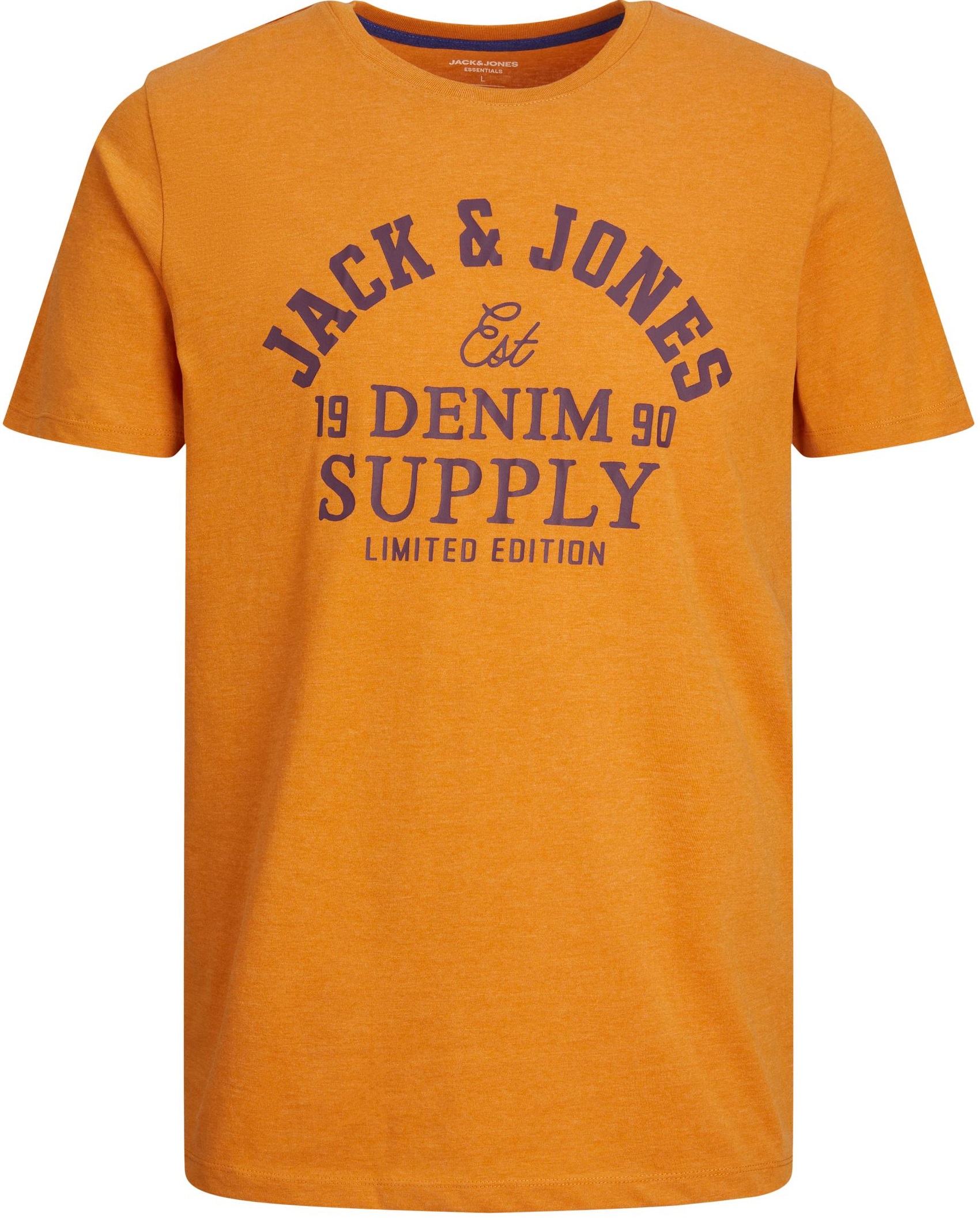 Jack&Jones Férfi póló JJELOGO Standard Fit 12238252 Desert Sun S