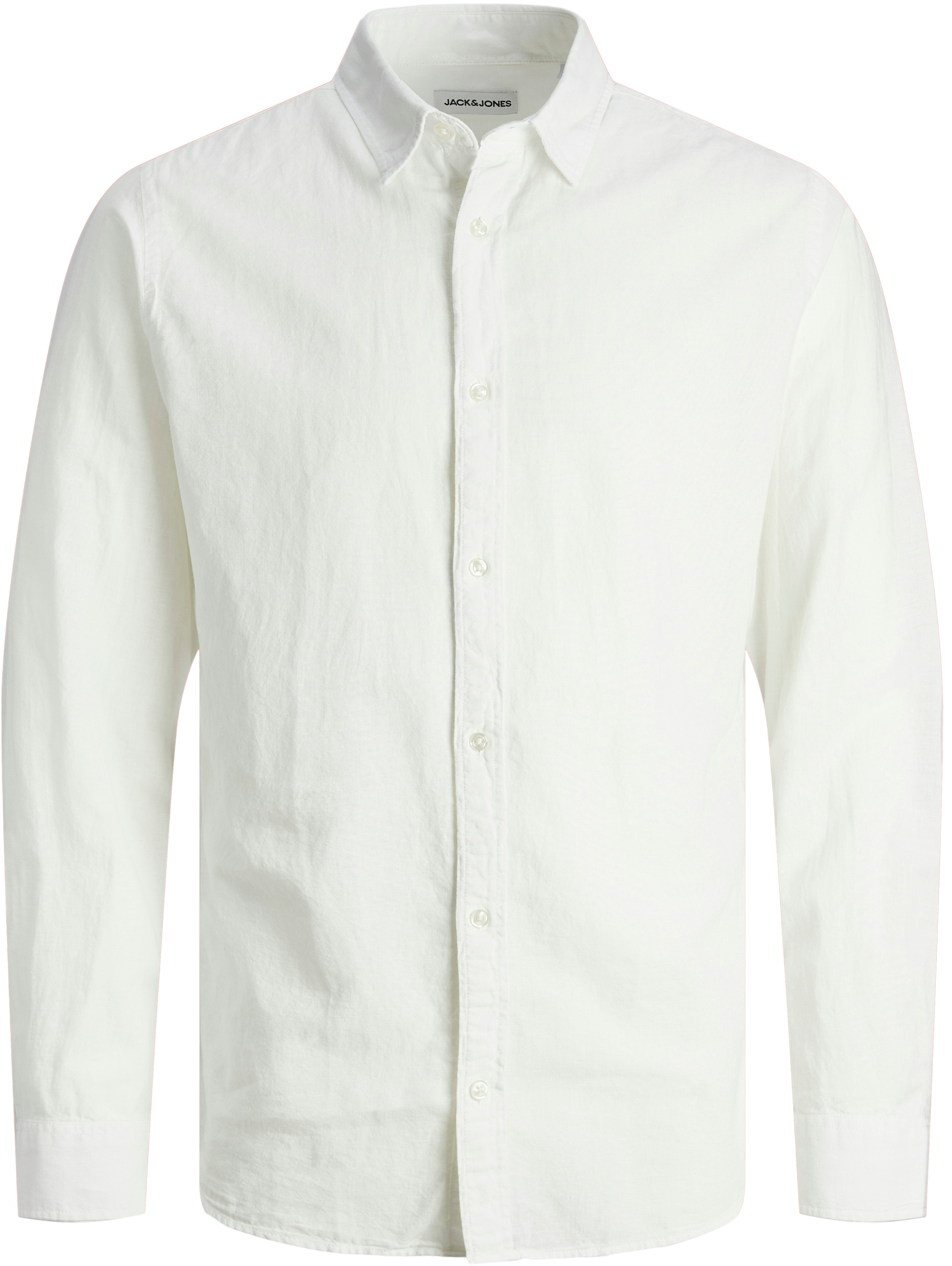Jack&Jones Pánska košeľa JJELINEN Slim Fit 12248579 White L
