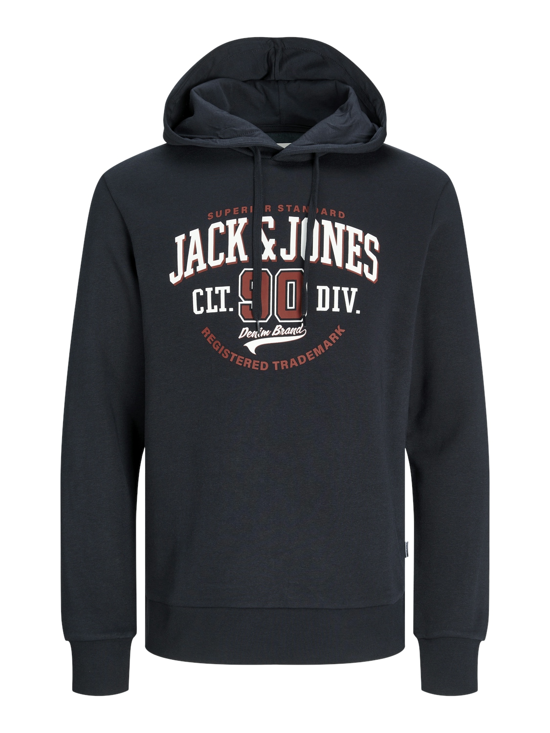 Jack&Jones Pánská mikina JJELOGO Standard Fit 12255617 Dark Navy XXL