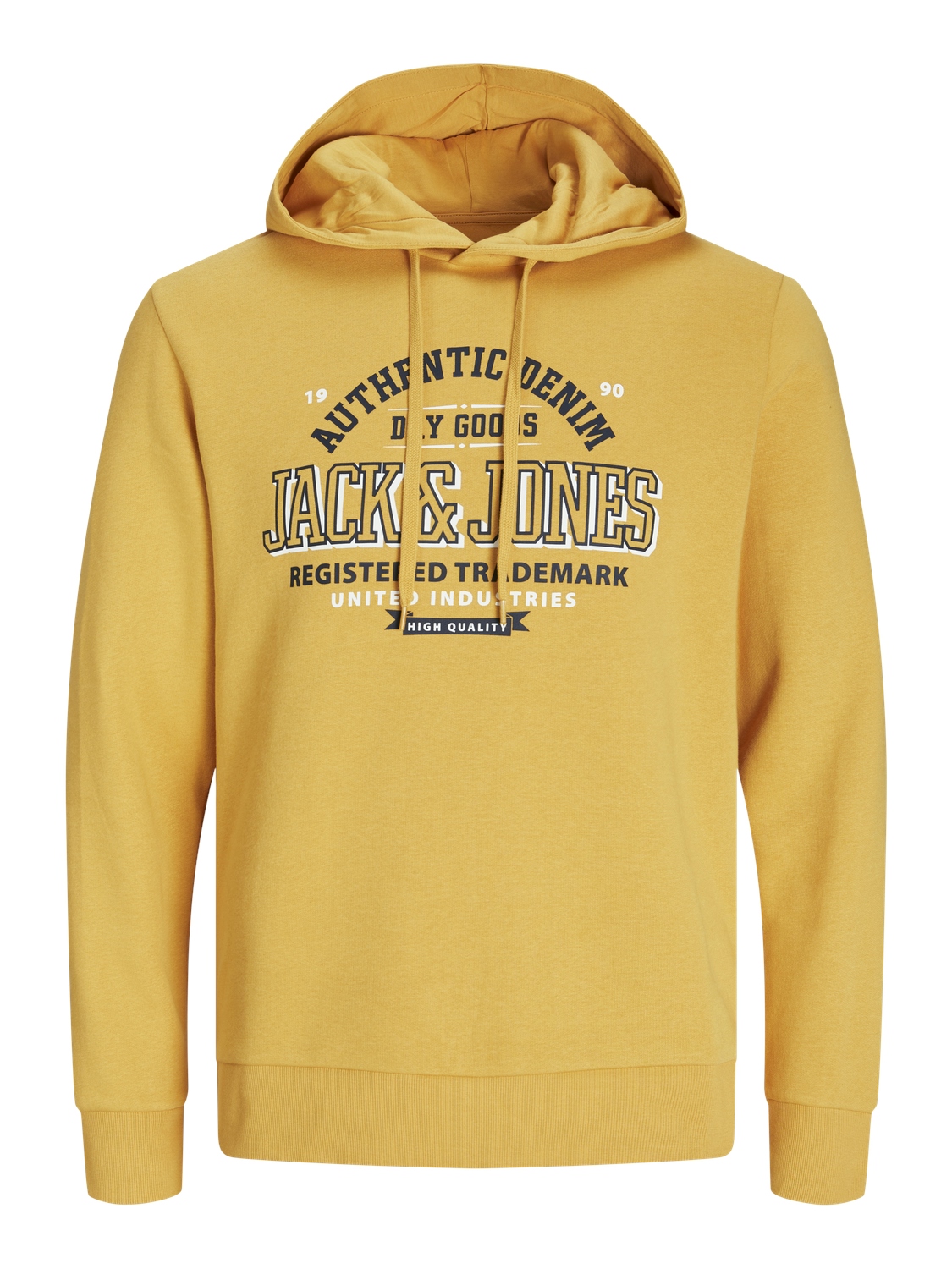 Jack&Jones Pánska mikina JJELOGO Standard Fit 12255617 Honey Gold XL