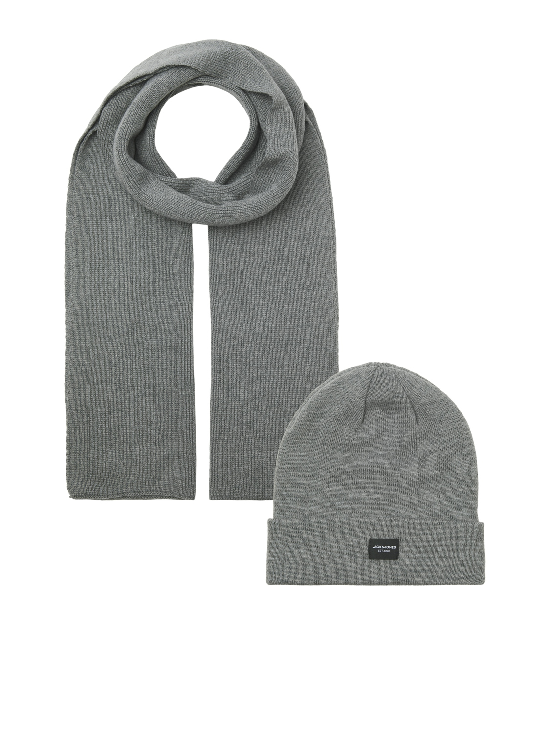 Jack&Jones Pánsky šál JACDNA 12102728 Grey Melange