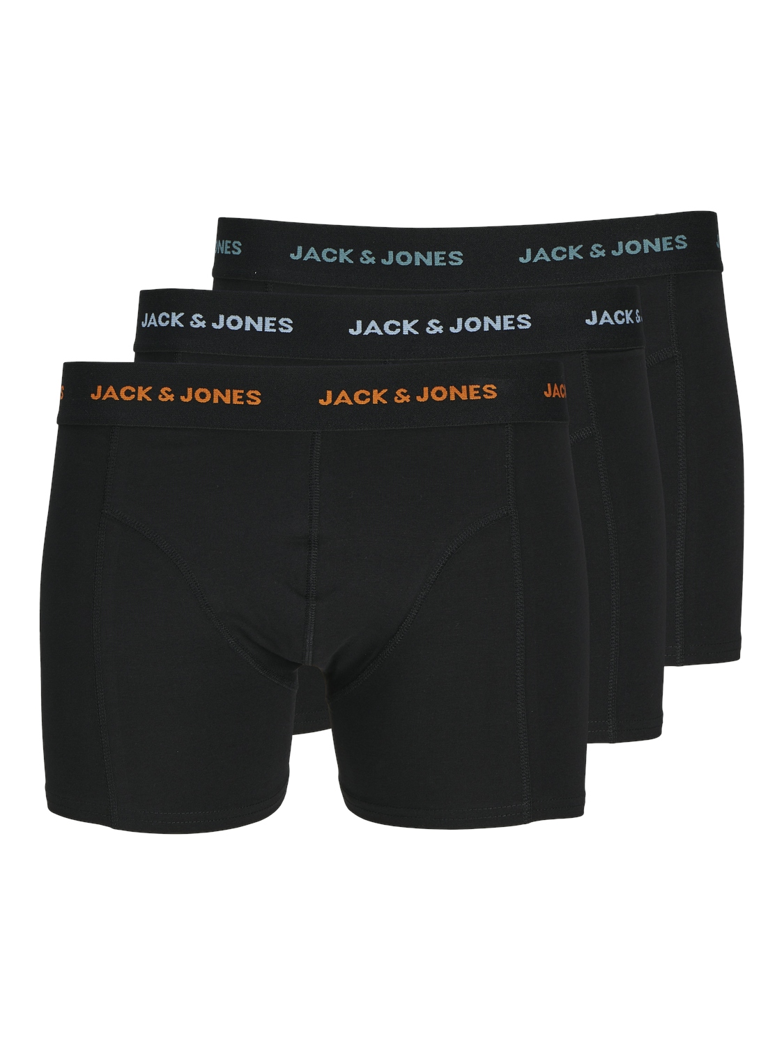 Jack&Jones 3 PACK - pánské boxerky JACMARVIN 12263876 Black S