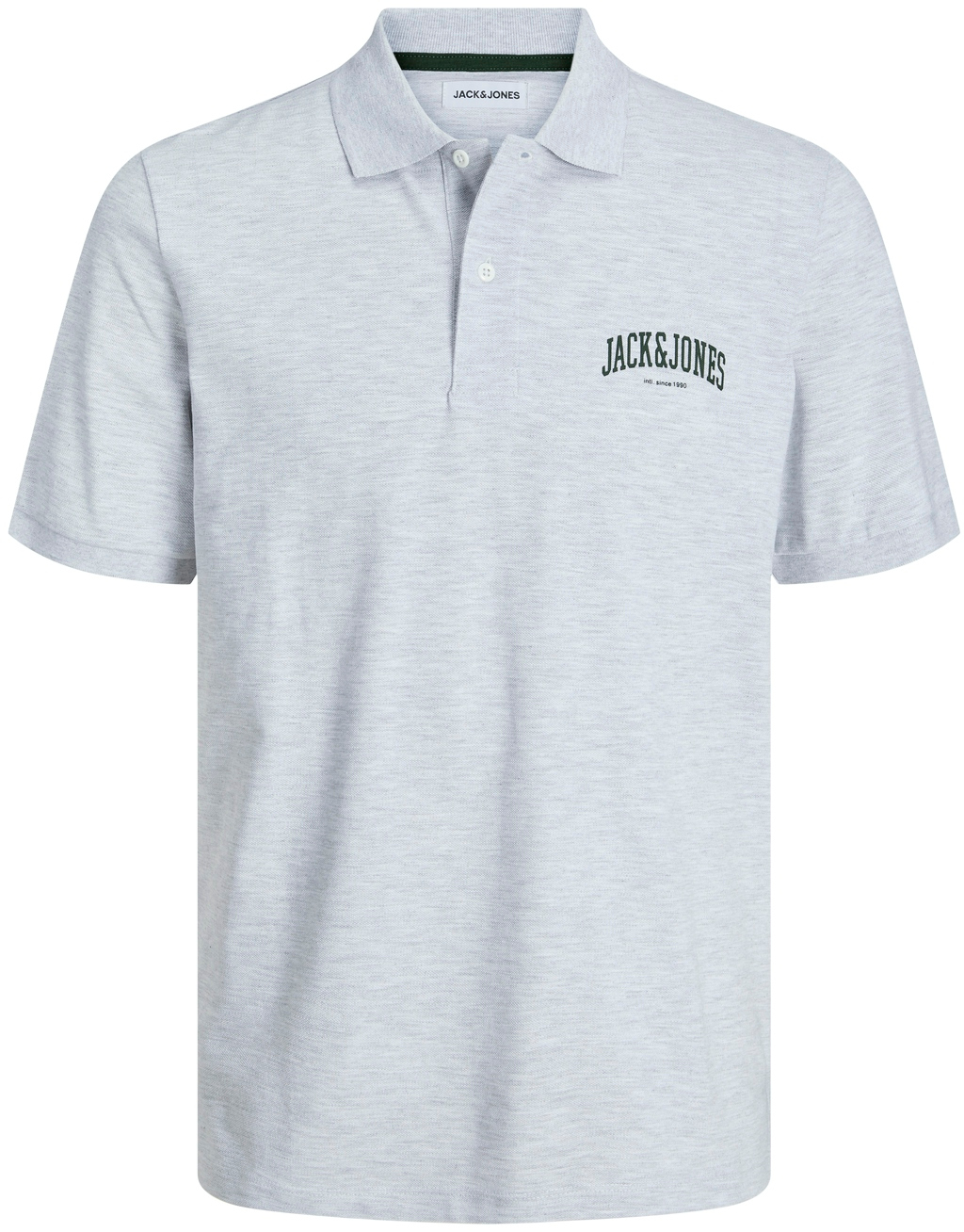 Jack&Jones Pánske polo tričko JJEJOSH Standard Fit 12247387 White Melange XL