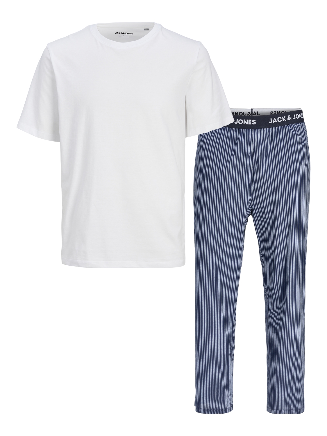 Jack&Jones Pánské pyžamo JACBASIC 12263659 White M