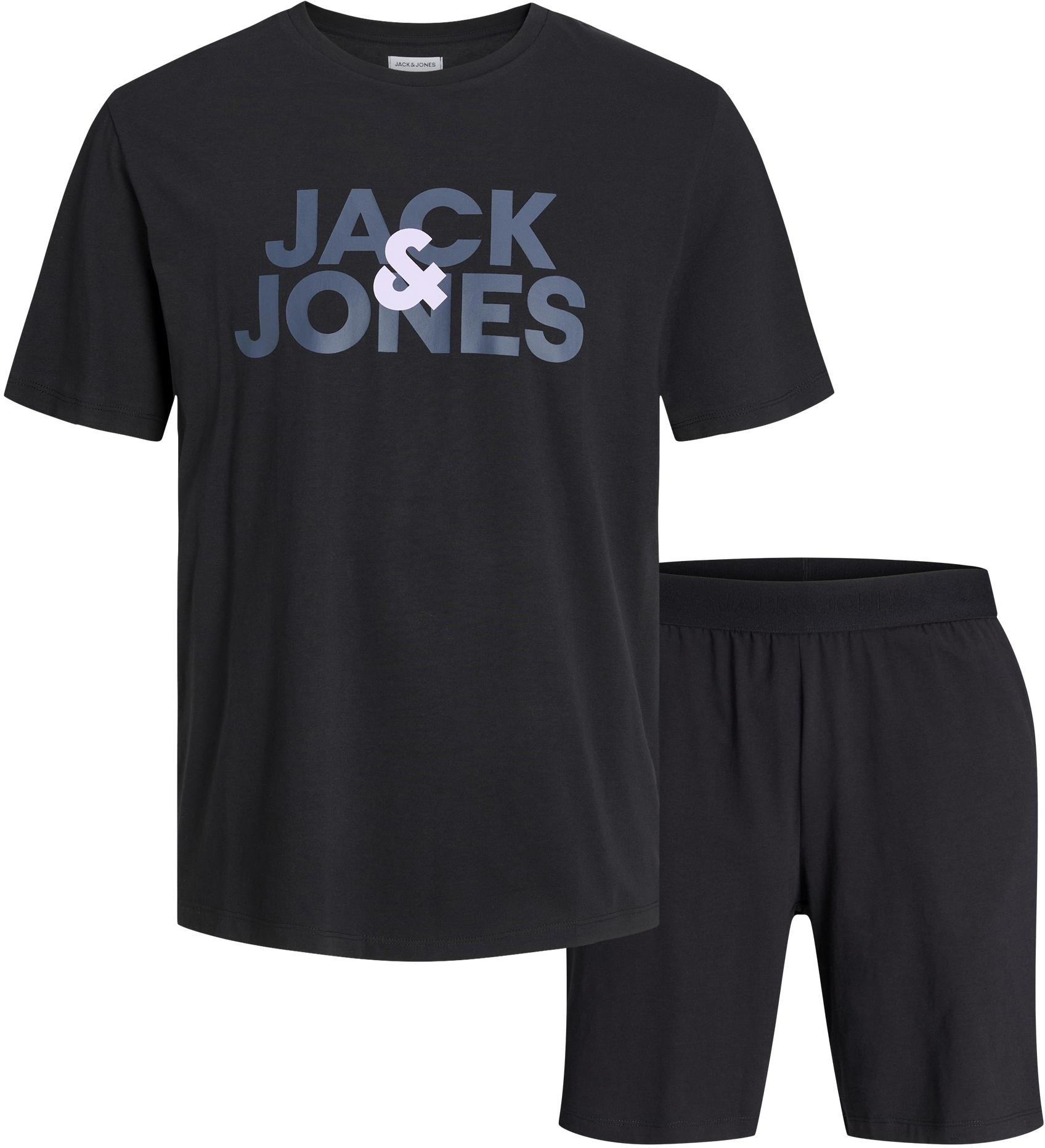 Jack&Jones Pánske pyžamo JACULA Standard Fit 12255000 Black L