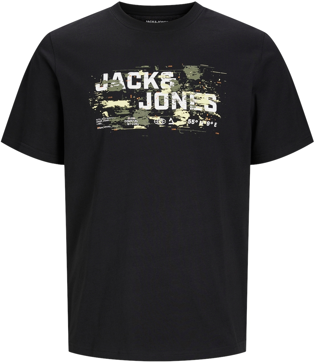 Jack&Jones Pánské triko JCOOUTDOOR Regular Fit 12262560 Black M
