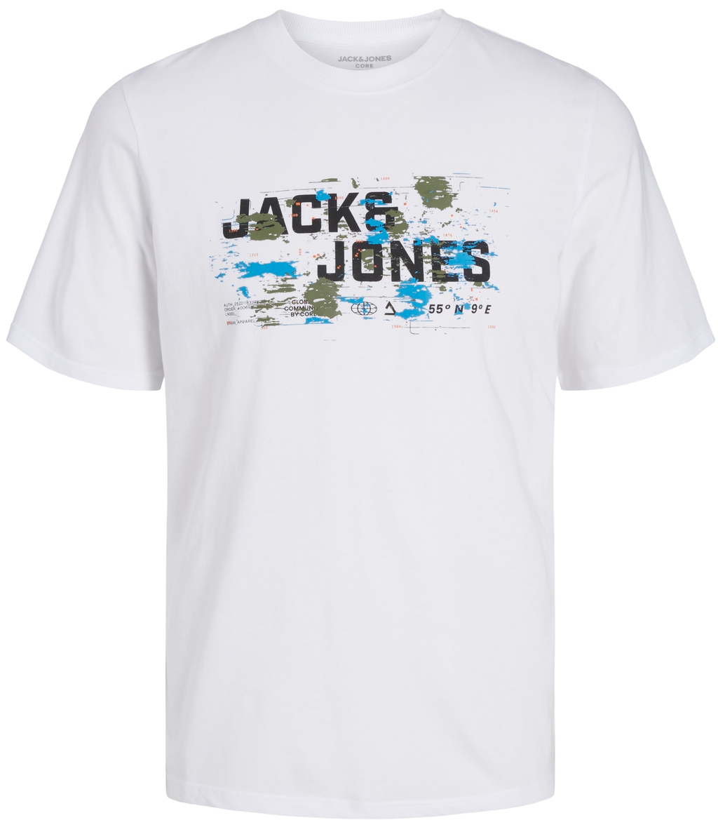 Jack&Jones Pánske tričko JCOOUTDOOR Regular Fit 12262560 White S