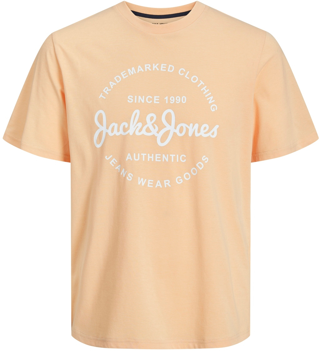 Jack&Jones Pánske tričko JJFOREST Standard Fit 12247972 Apricot Ice S