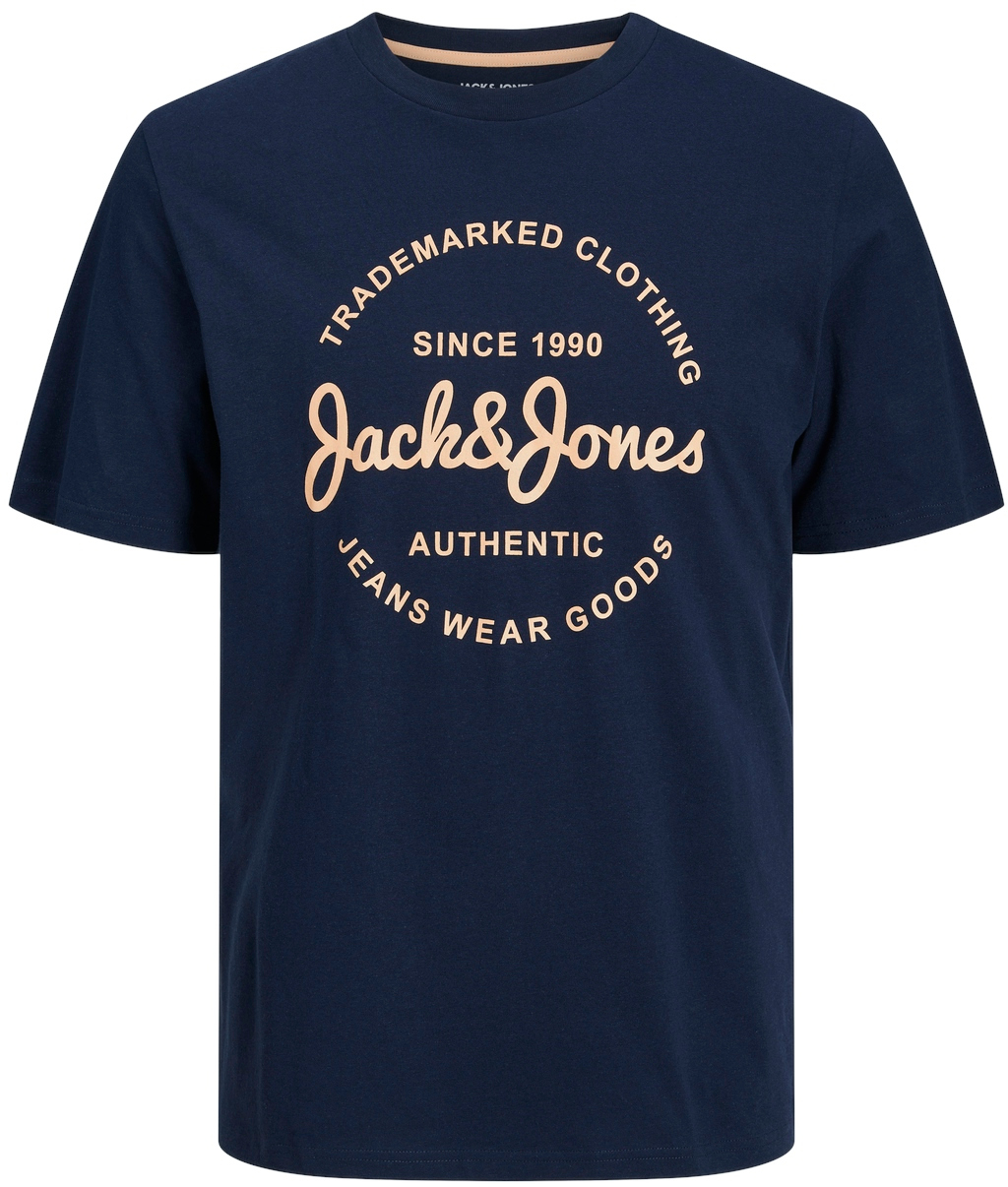 Jack&Jones Pánské triko JJFOREST Standard Fit 12247972 Navy Blazer L