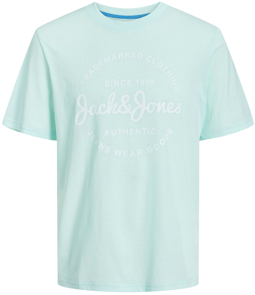 Jack&Jones Pánské triko JJFOREST Standard Fit 12247972 Soothing Sea L