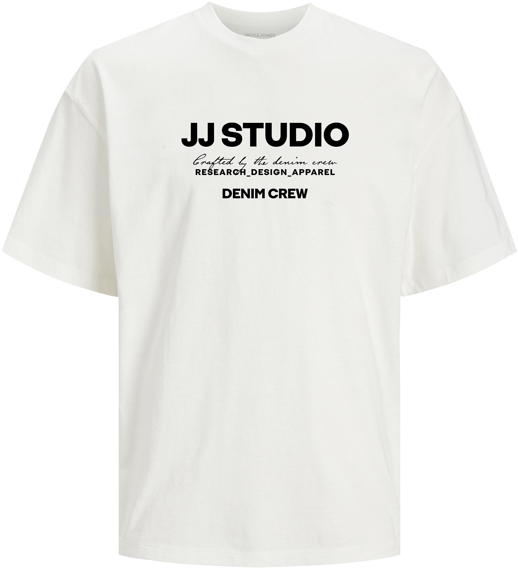 Jack&Jones Pánske tričko JJGALE Relaxed Fit 12247782 Cloud Dancer XL