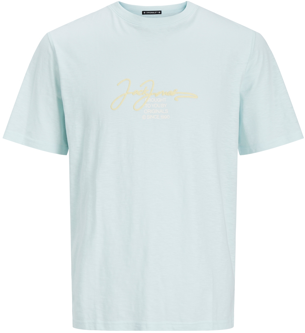 Jack&Jones Pánske tričko JORARUBA Standard Fit 12255452 Skylight XL