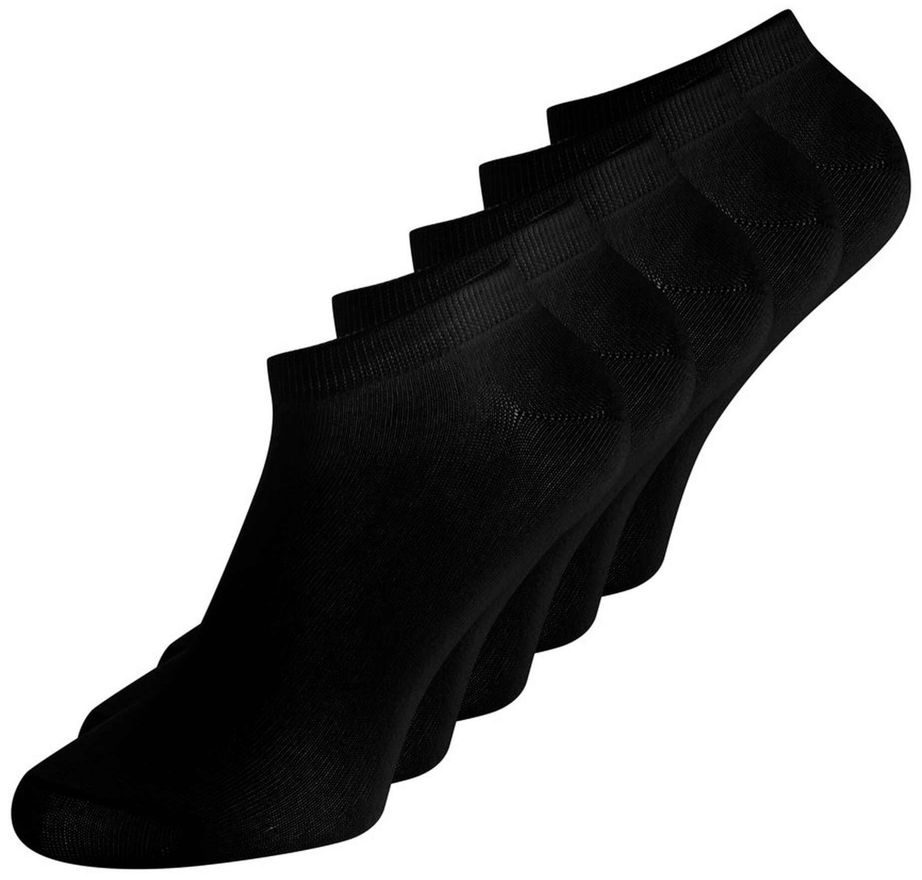 Jack&Jones 5 PACK - pánské ponožky JACDONGO 12120278 Black
