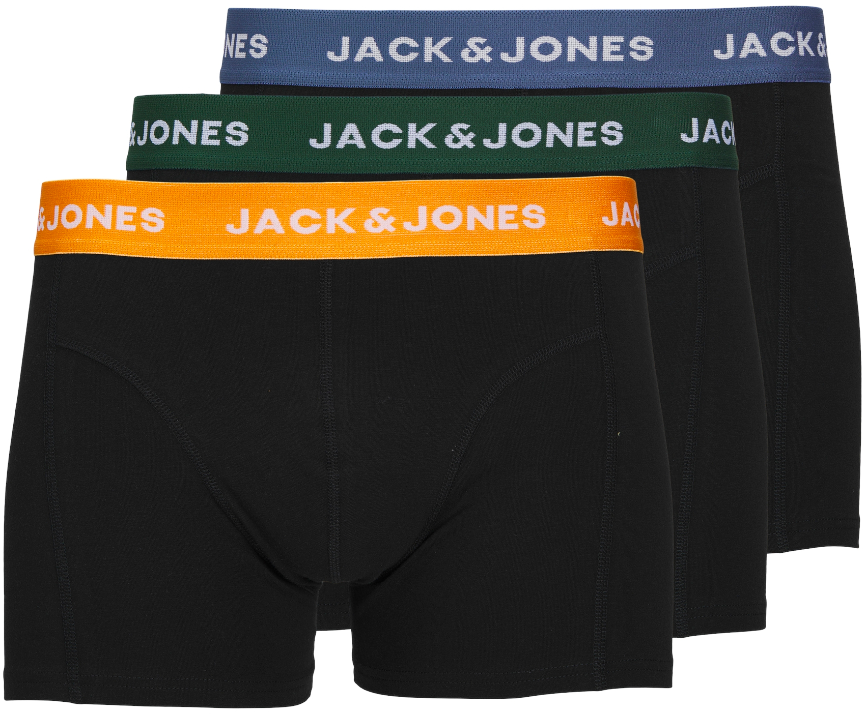 Jack&Jones 3 PACK - pánské boxerky JACGAB 12250203 Dark Green XL