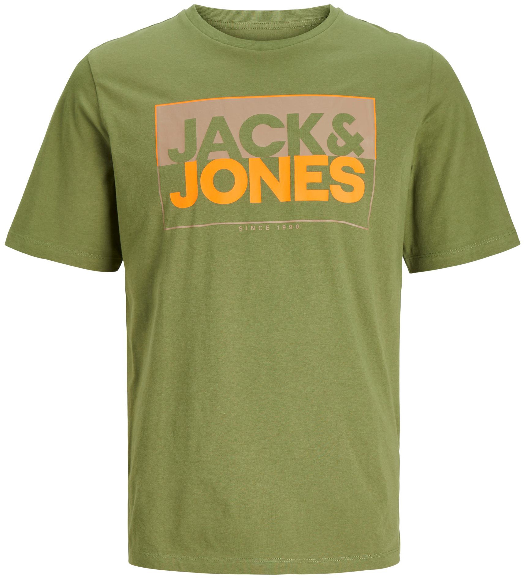 Jack&Jones Pánske tričko JCOBOX Standard Fit 12248123 Olive Branch L