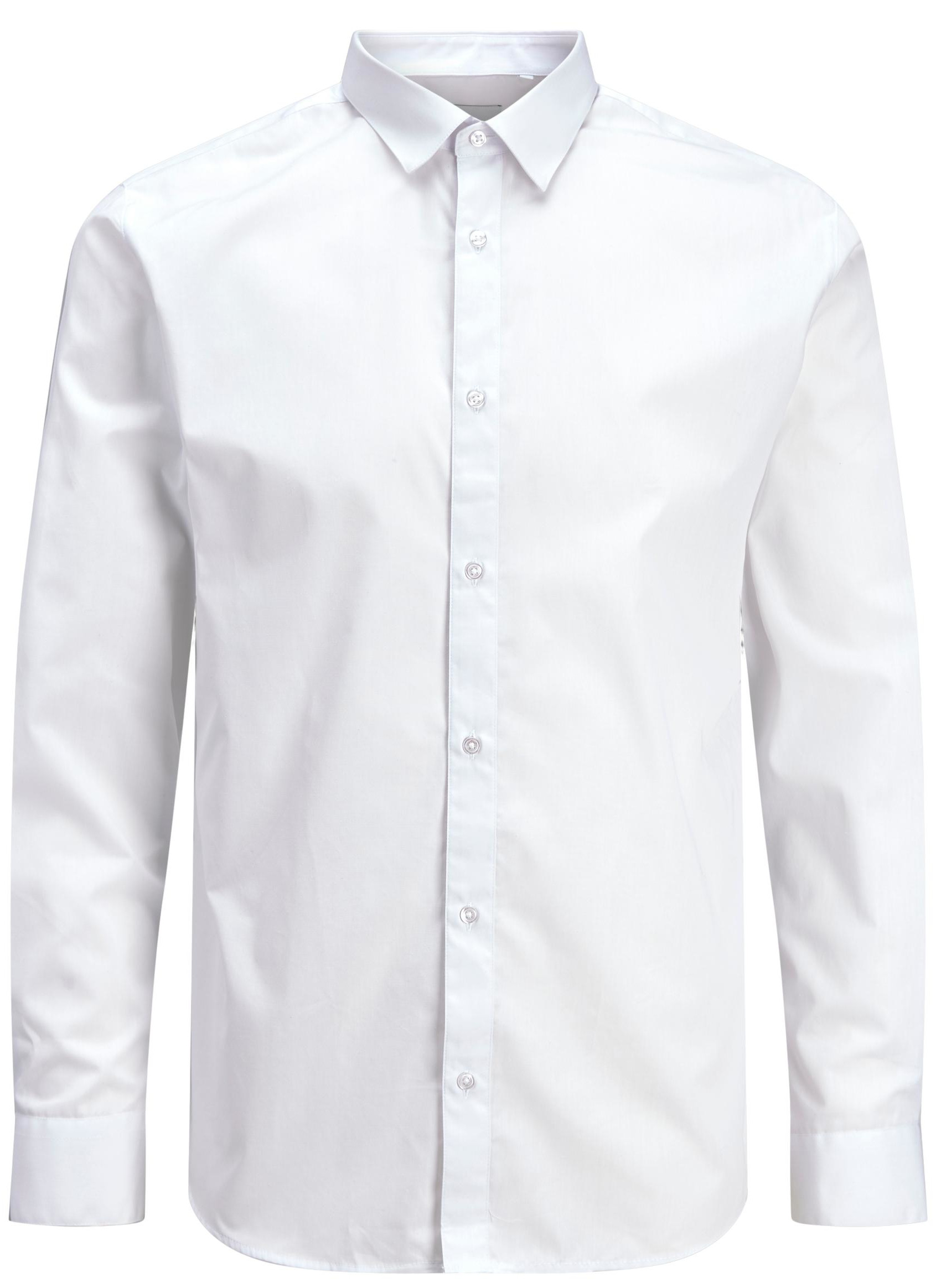 Jack&Jones PLUS Pánská košile JJJOE Slim Fit 12200623 White 3XL