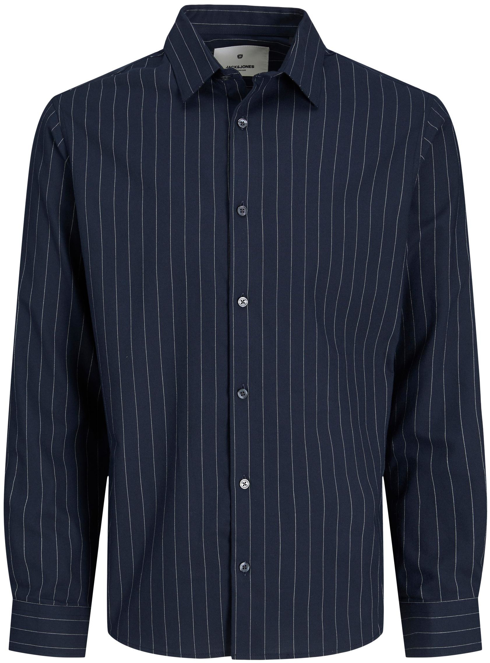 Jack&Jones PLUS Pánska košeľa JPRBLAARTHUR Loose Fit 12252120 Dark Navy 5XL
