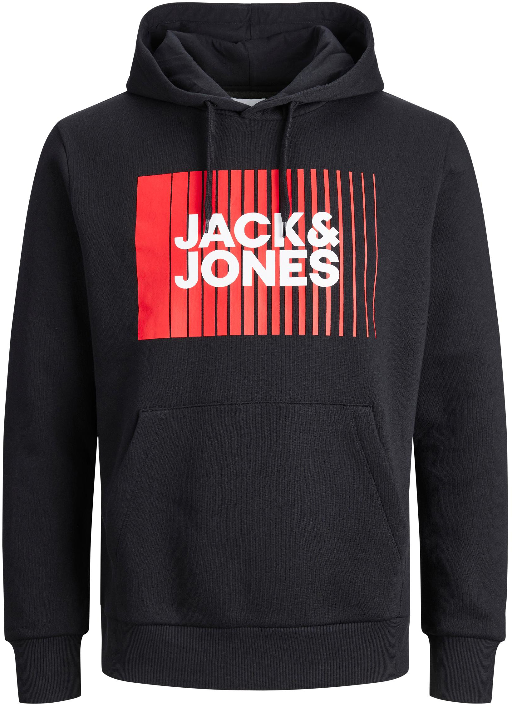 Jack&Jones PLUS Férfi sportfelső JJECORP Regular Fit 12236806 Black 5XL