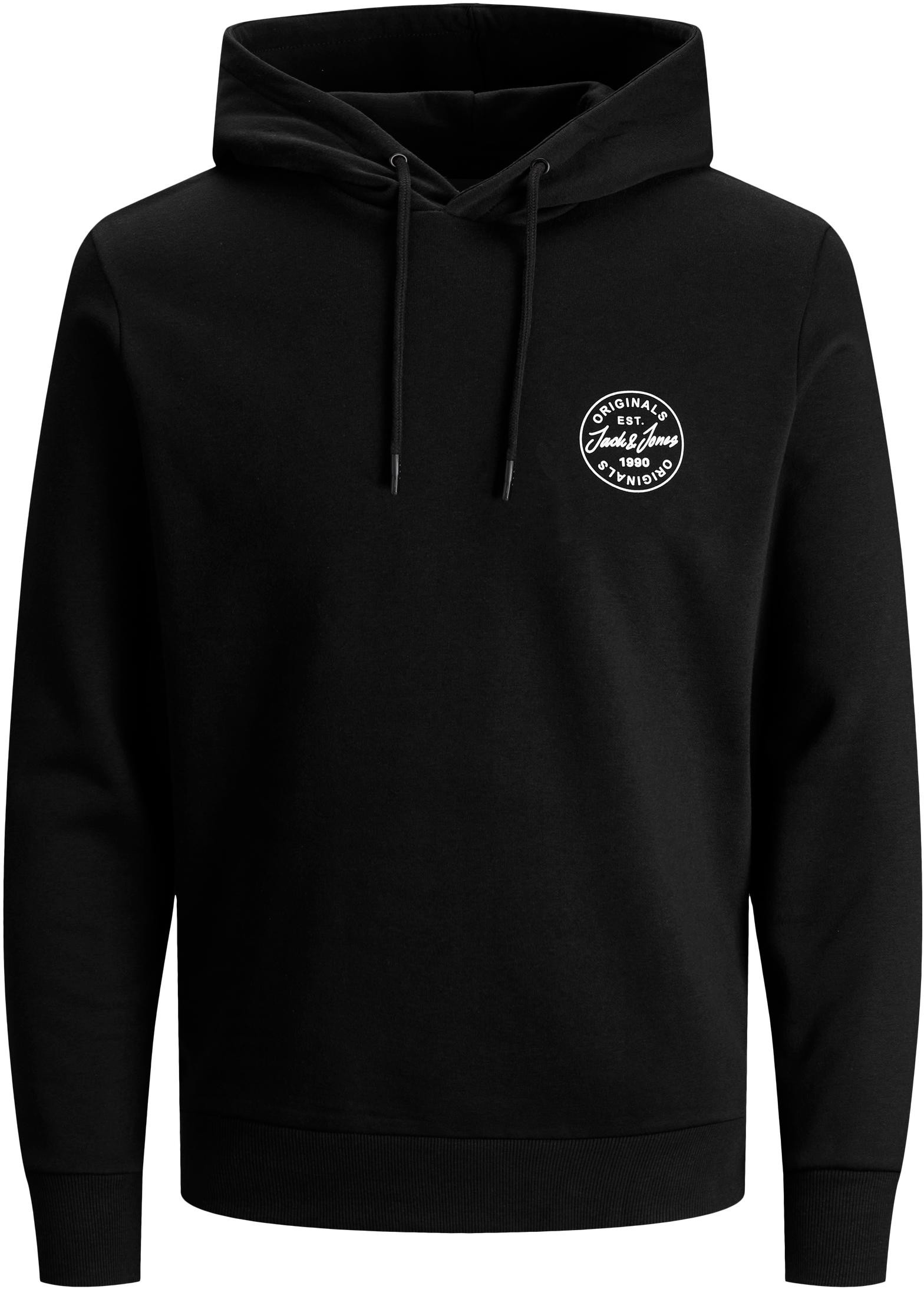 Jack&Jones PLUS Férfi sportfelső JJESHARK Regular Fit 12205288 Black White 3XL