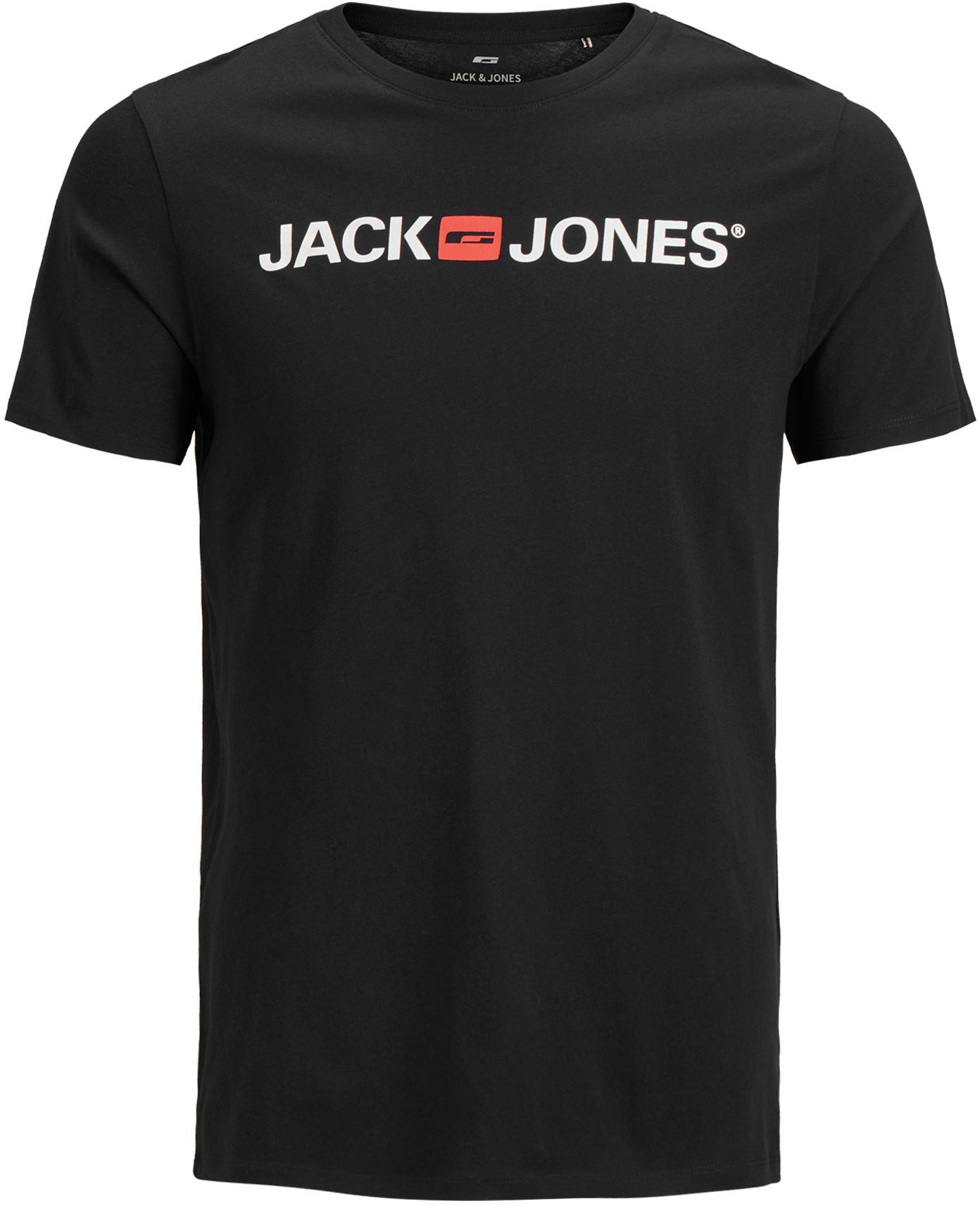 Jack&jones Plus Tricou Barbatesc Jjecorp Regular Fit 12184987 Black 5xl