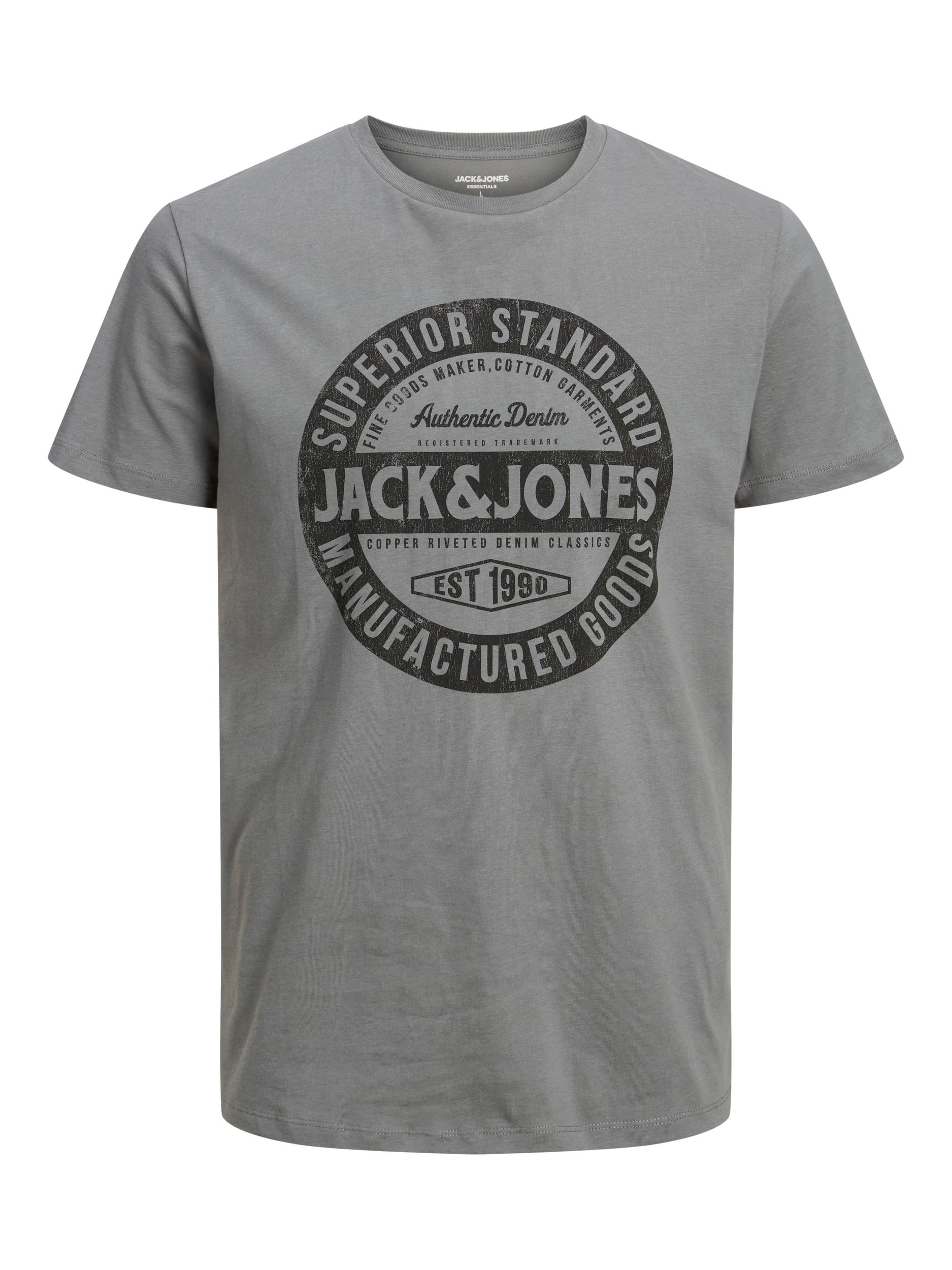 Jack&Jones PLUS Férfi póló JJEJEANS Standard Fit 12236899 Sedona Sage XXL