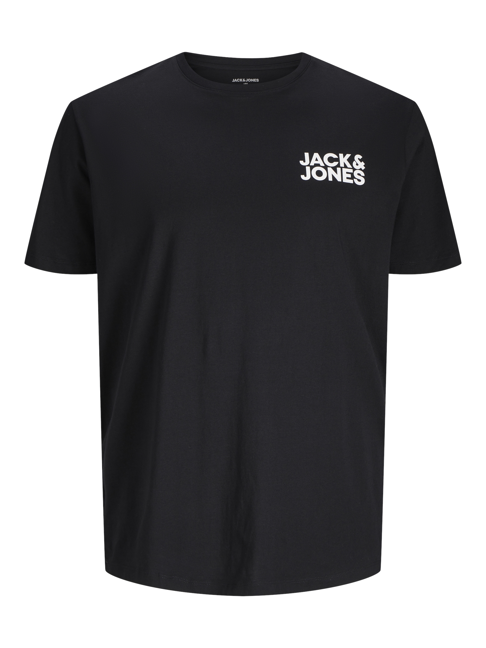 Jack&Jones PLUS Pánské triko JJELOGO Regular Fit 12158505 Black 3XL