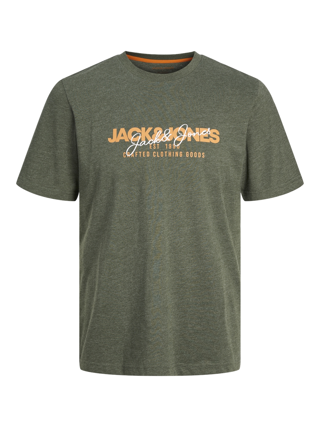 Jack&Jones PLUS Pánske tričko JJALVIS Standard Fit 12259834 Kombu Green 8XL