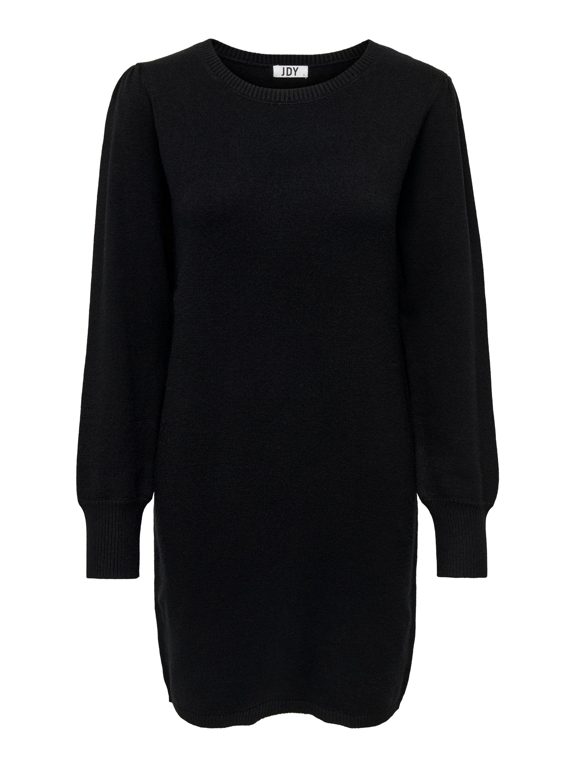 Jacqueline de Yong Dámske šaty JDYMARCO Regular Fit 15259216 Black MELANGE M