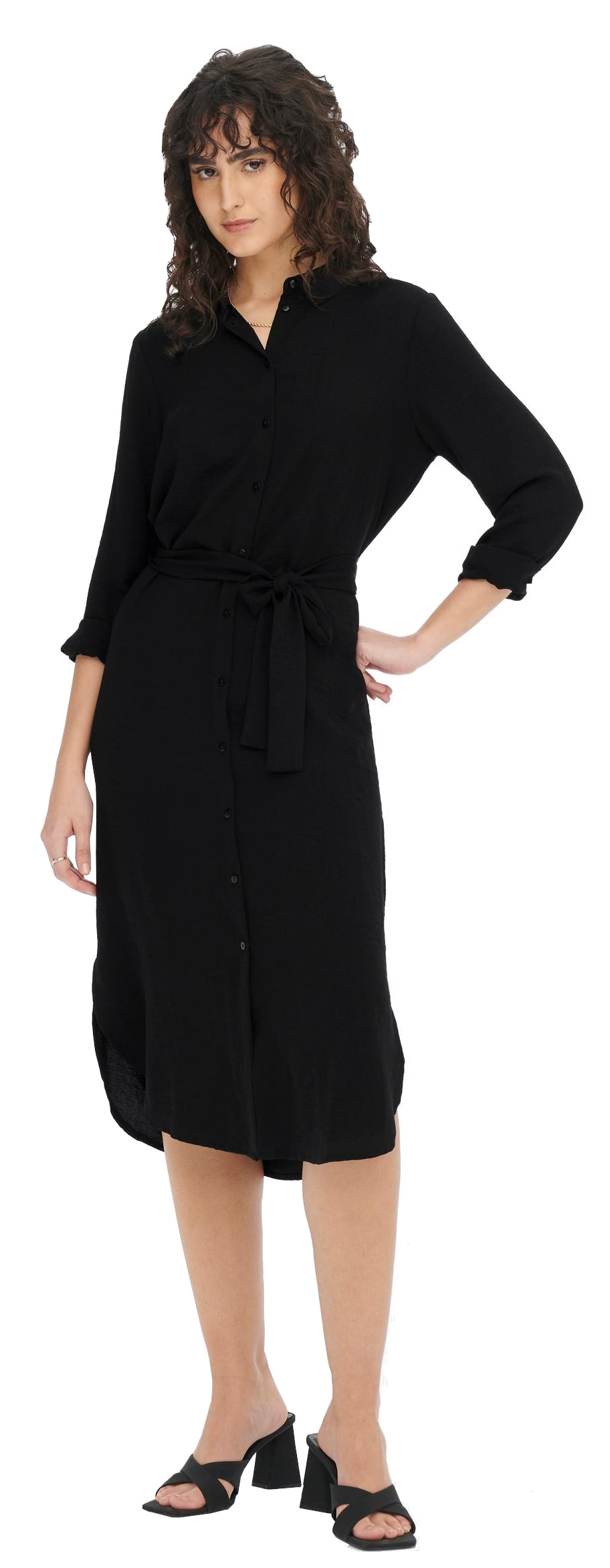 Jacqueline de Yong Dámske šaty JDYRACHEL Regular Fit 15267419 Black M