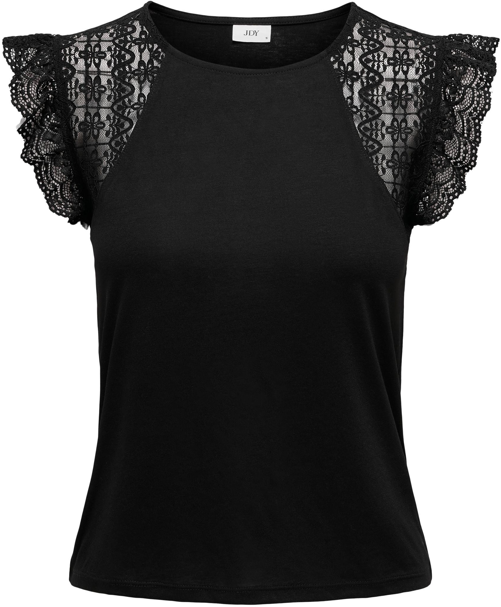 Jacqueline de Yong Női póló JDYDERIN Regular Fit 15297387 Black M