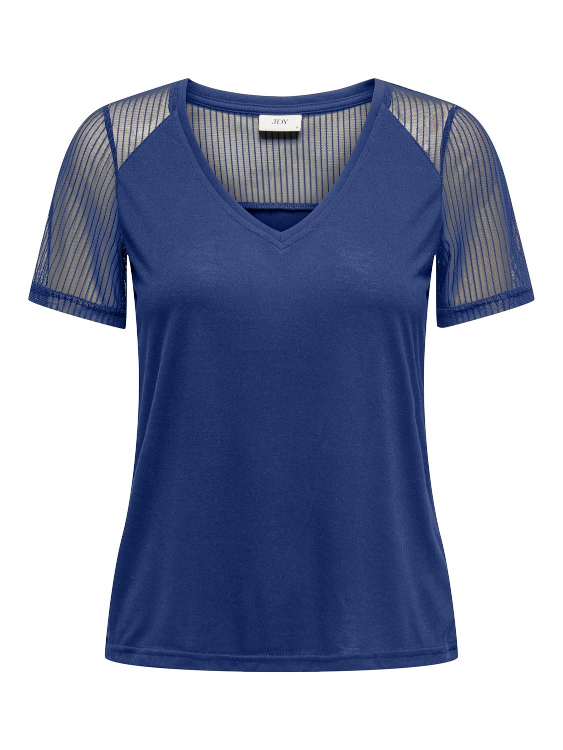 Jacqueline de Yong Dámske tričko JDYSTINNE Regular Fit 15333563 Sodalite Blue XS