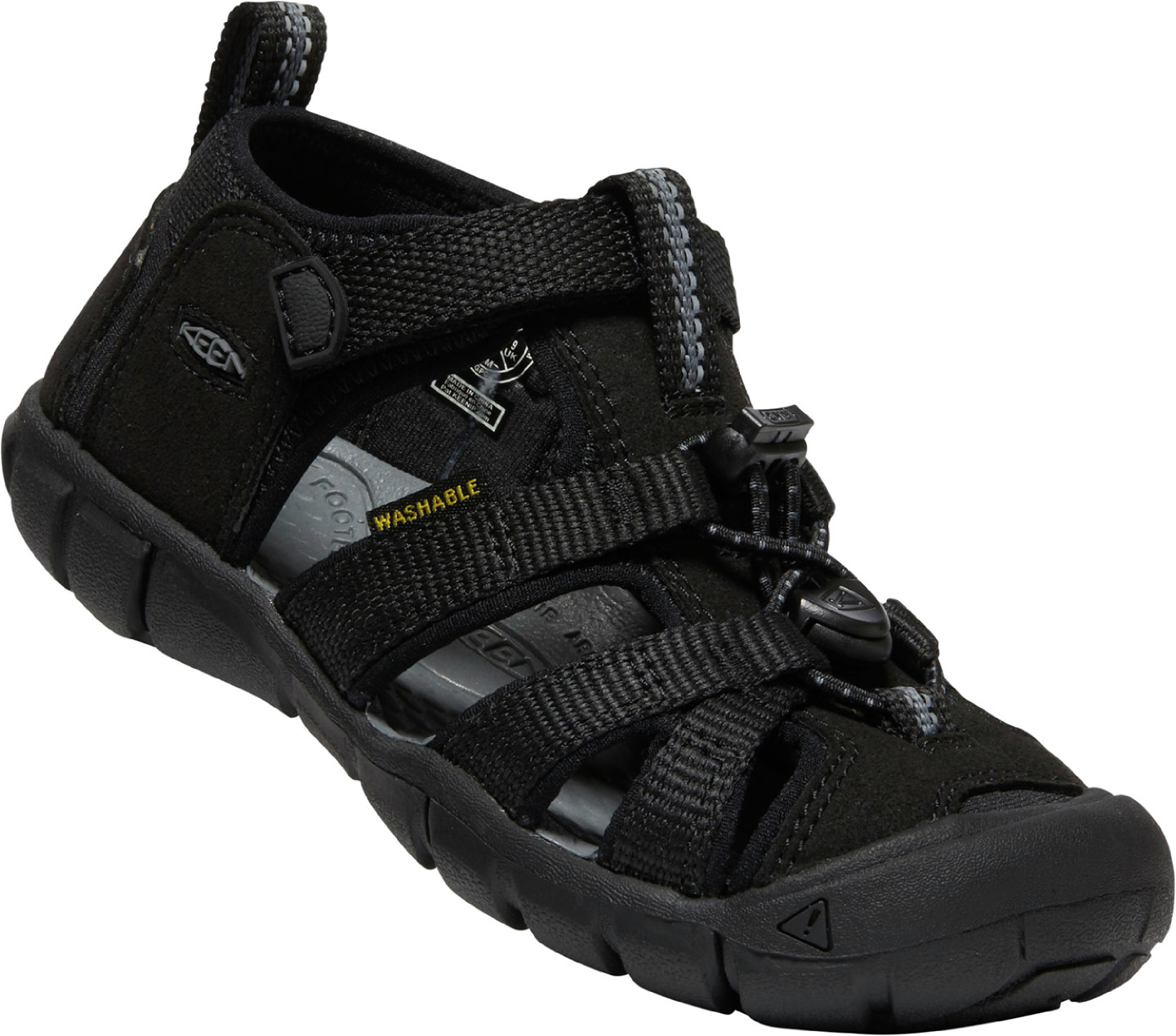 KEEN Detské sandále SEACAMP 1027412 black/grey 31